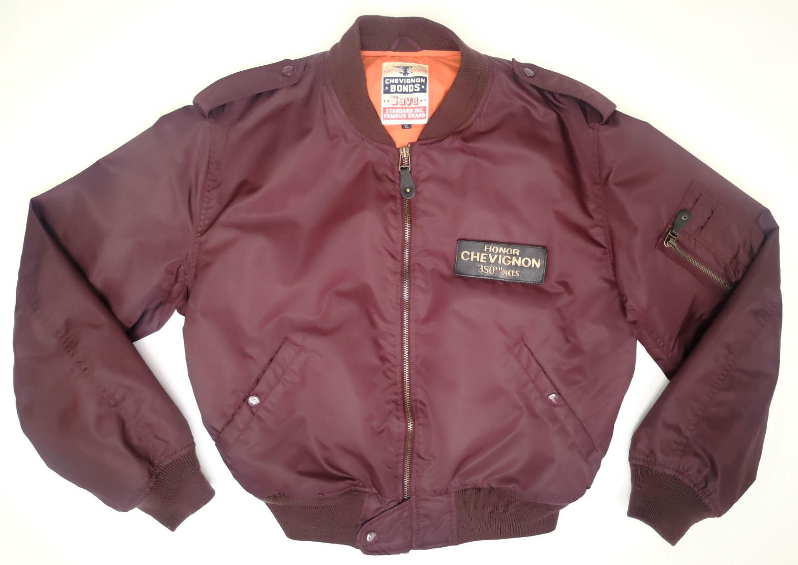 Chevignon Bonds Bomberjacke Gr. XL vintage 90er Honor 350th Aces
