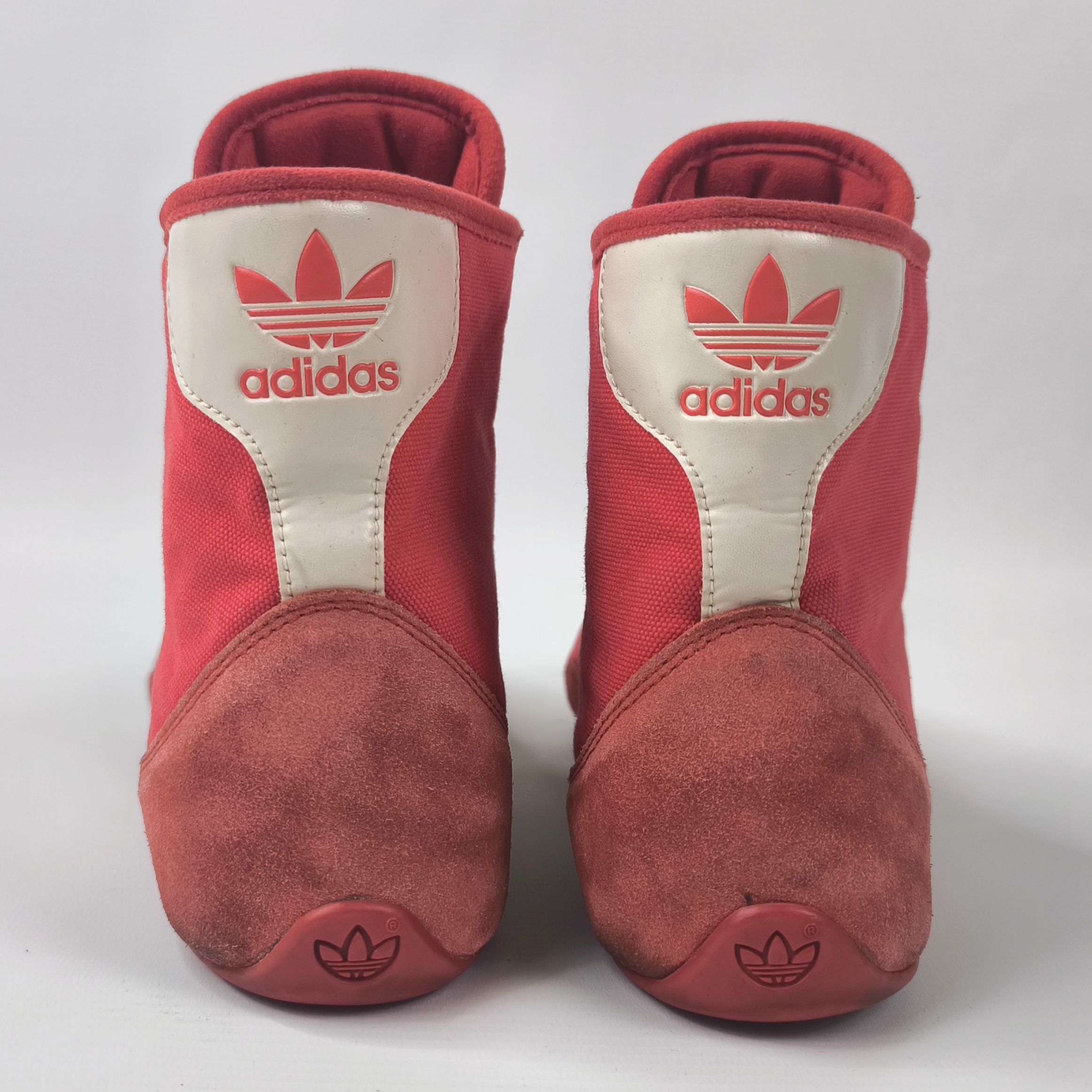 adidas Wrestling Schuhe Canvas rot 2003 EUR 43 1/3 UK 9 combat 038678