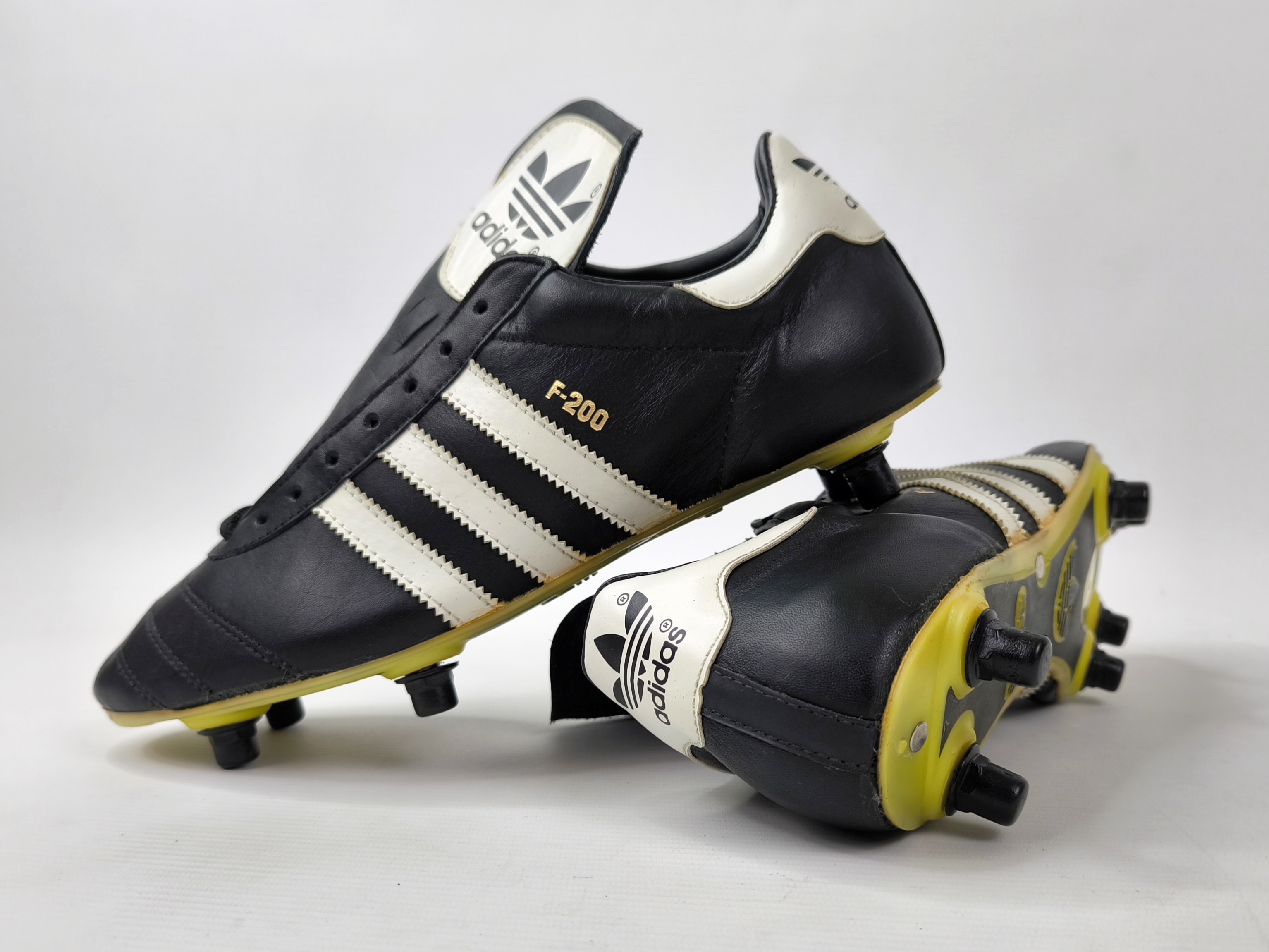 adidas F-200 Fussball Schuhe 1980s EUR 43 1/3 / UK 9.5 vintage BN ungetragen