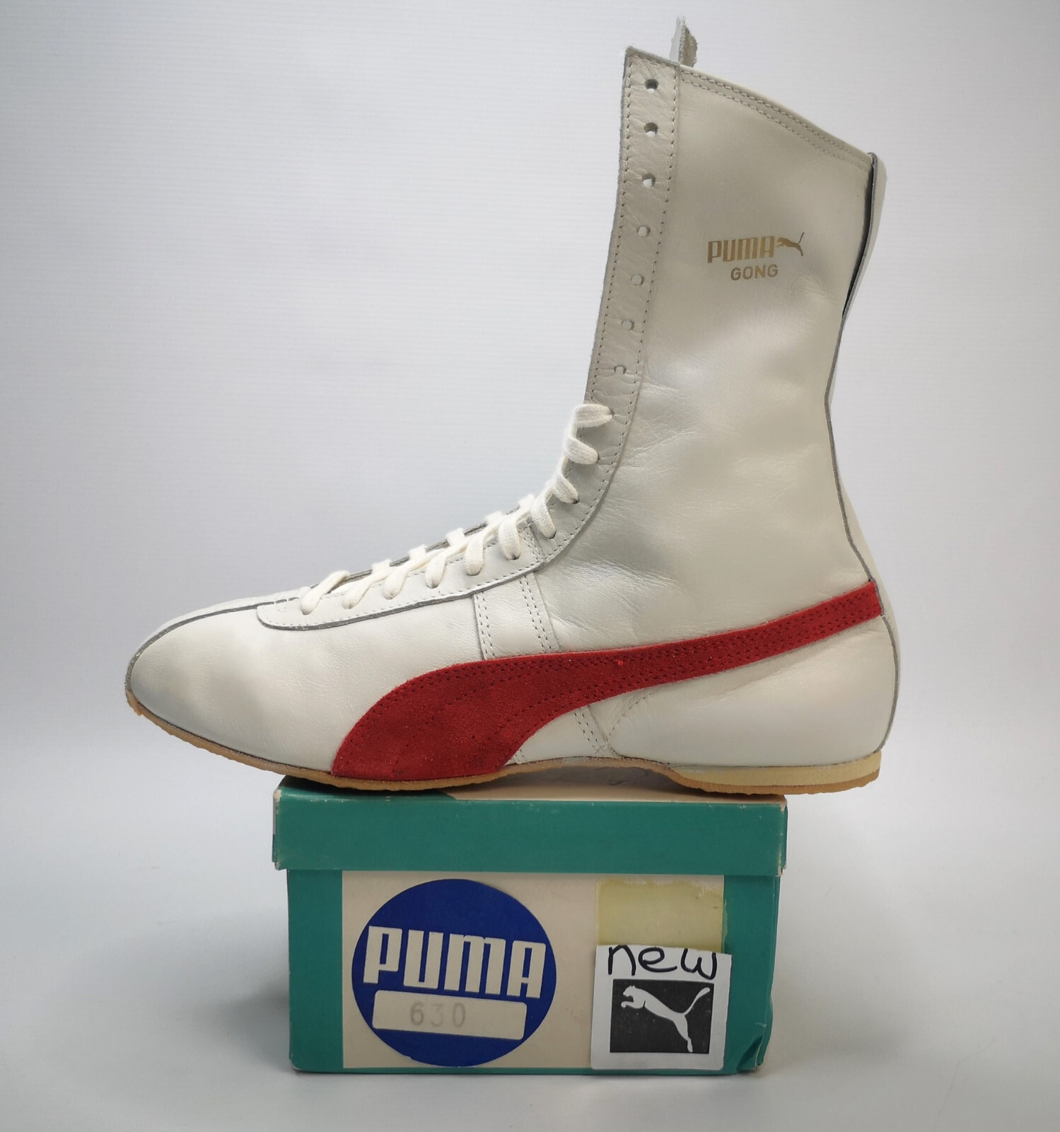 Puma boxing boots Gong Gr. UK 6.5 / Eur 40 vintage 70`s West Germany