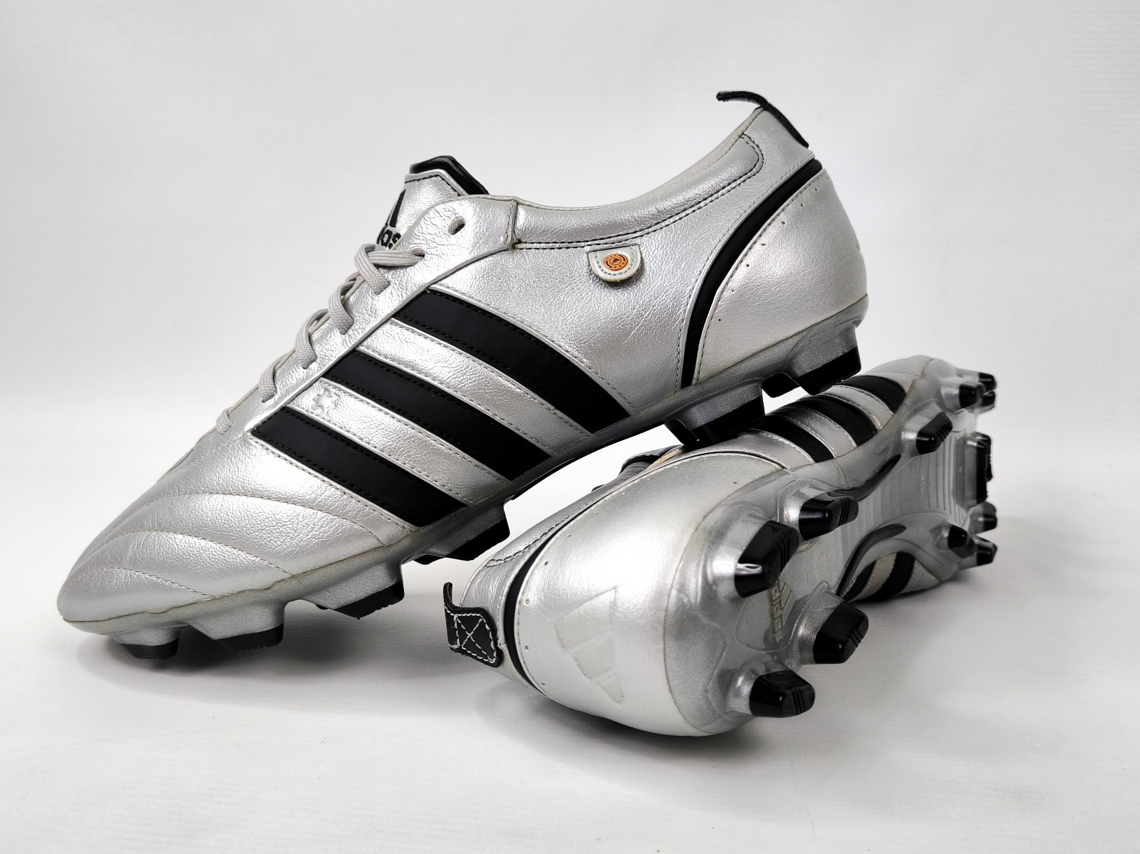 adidas adiCore TRX FG Fussball-Schuhe Eur 47 1/3 / UK 12 silber 358859 aus 2008