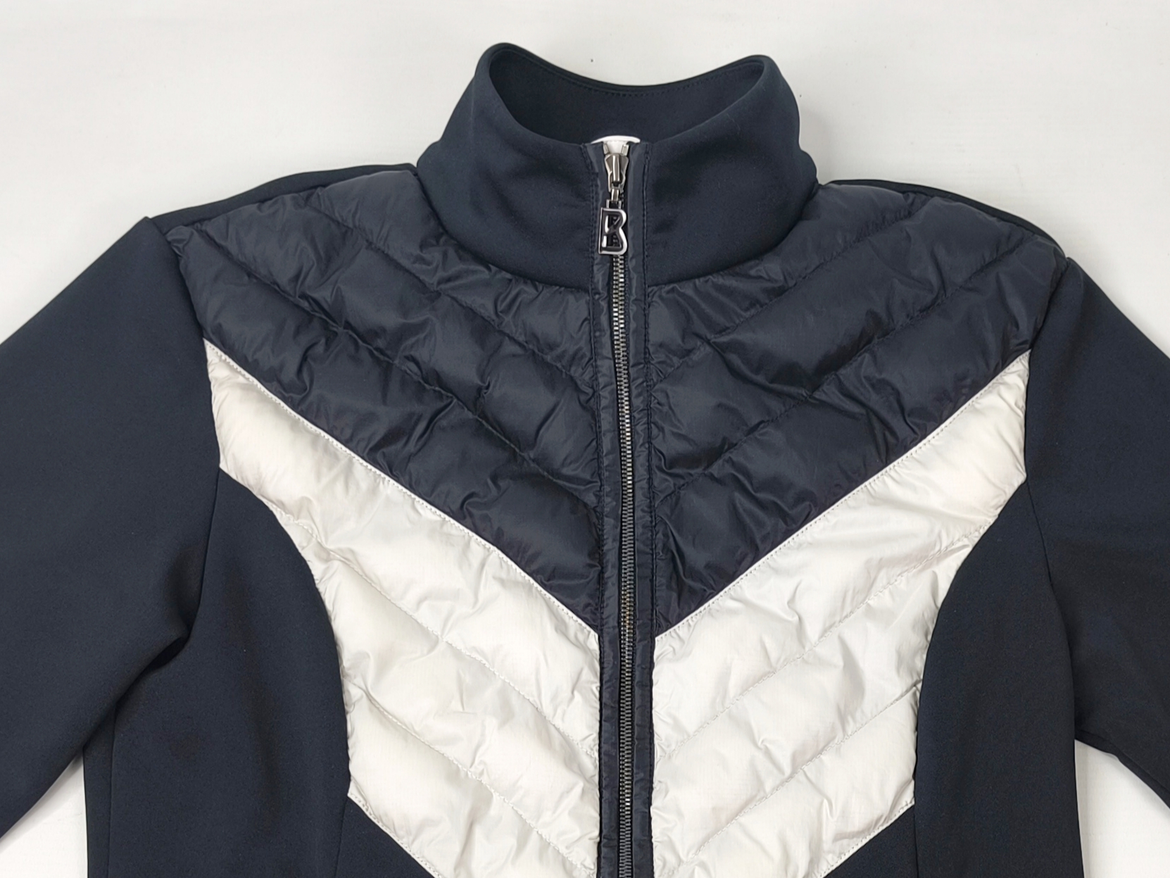 Bogner Jacke Hybrid schwarz Polyamid Gr. 36 (S) stretch Logo Patch