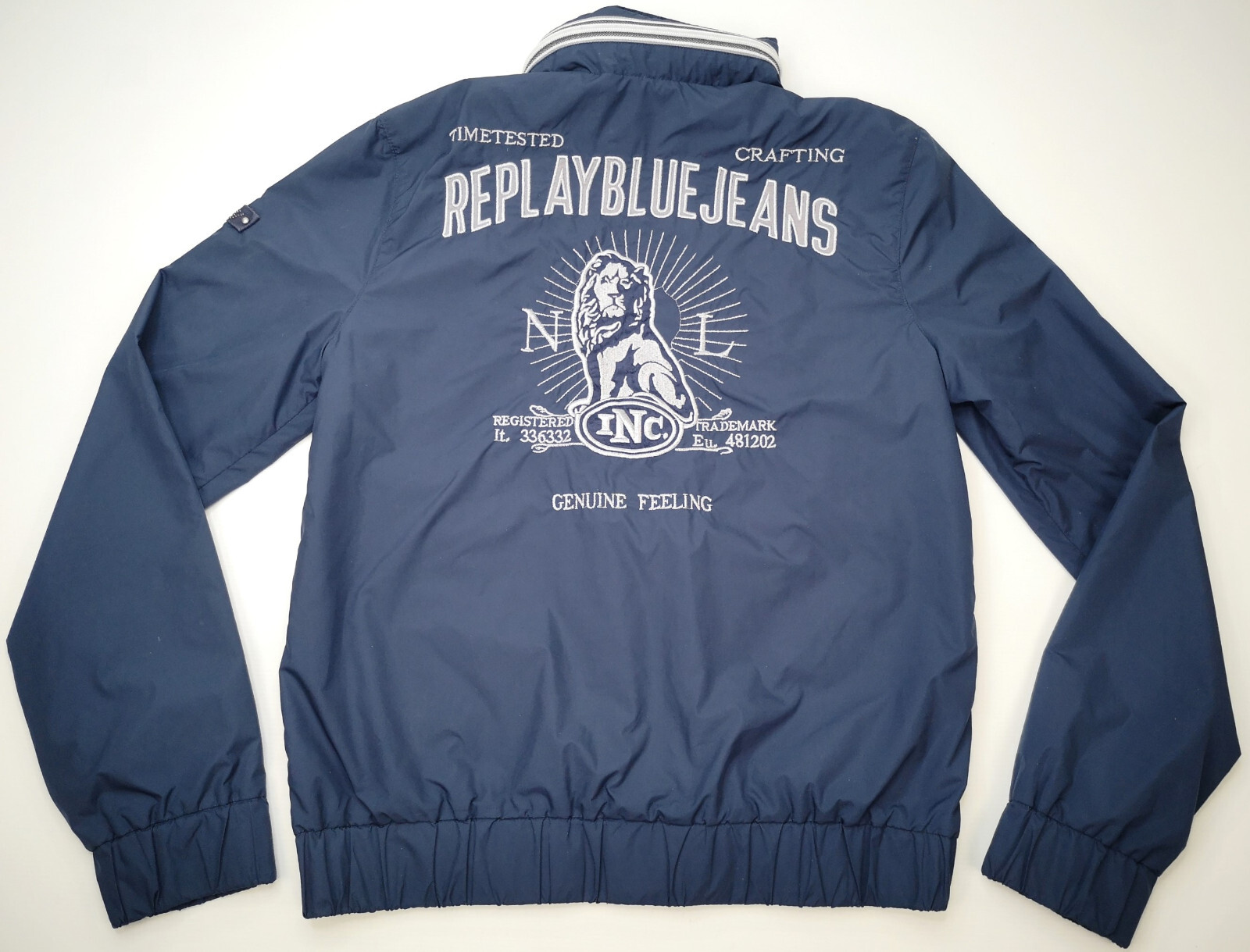 Blaue Replay Blue Jeans Damen Jacke Löwe Gr. S/M