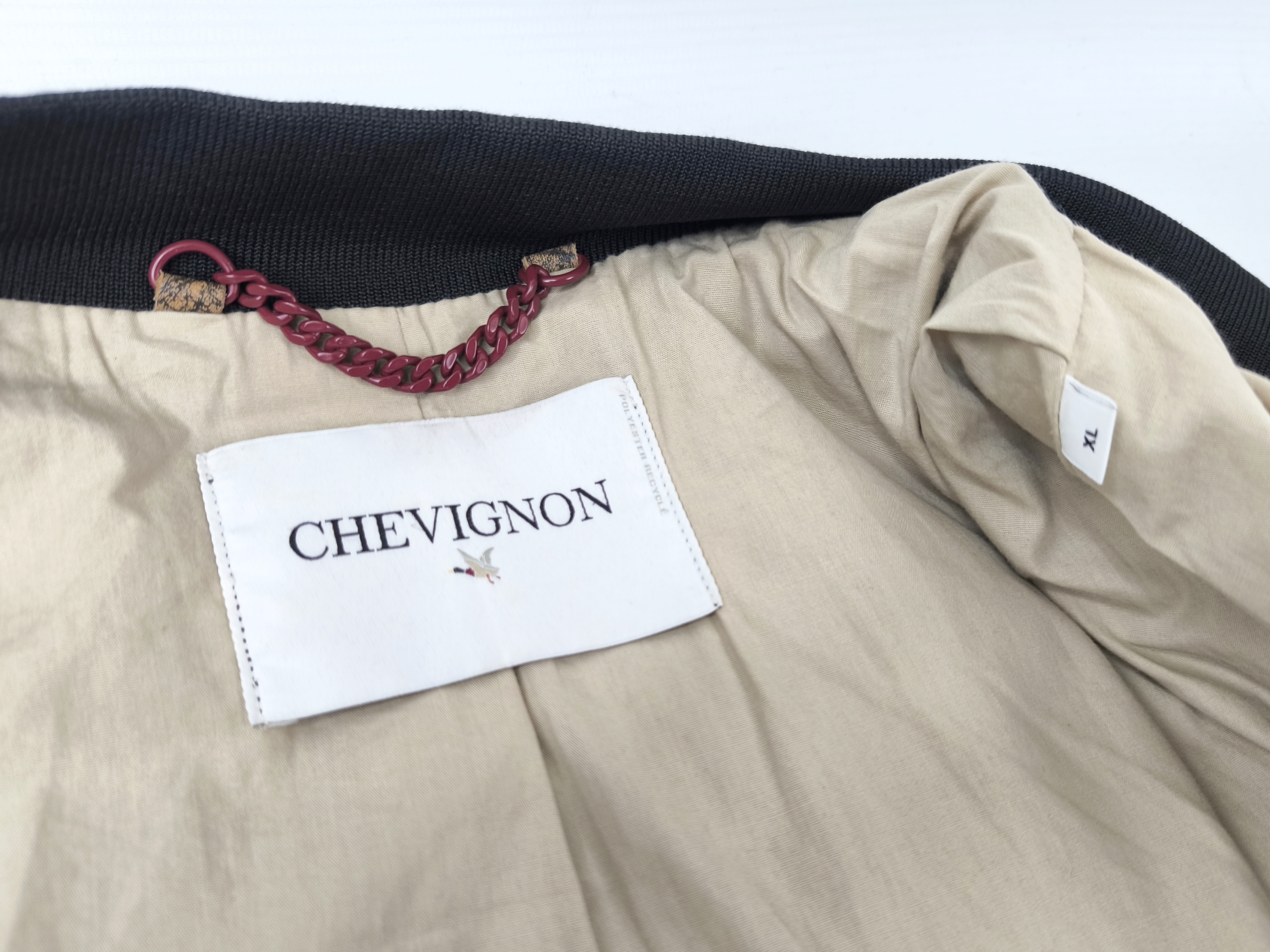 Chevignon Lederjacke 61st Squadron Gr. XL (L) braun Funny Dog Kalbsleder