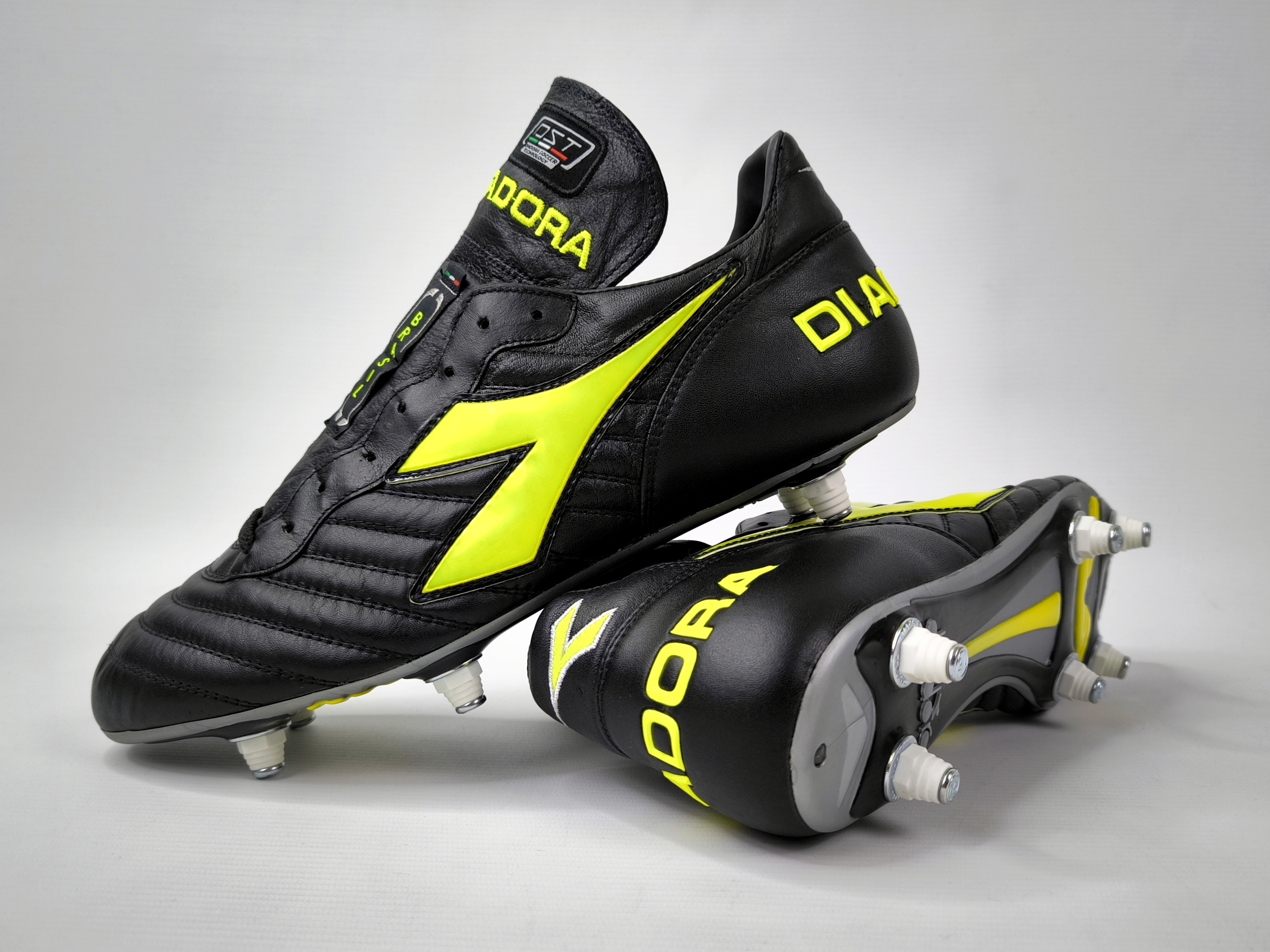 Diadora Brasil Pro SC Fussball Schuhe EUR 44.5 / UK 10 Made in Italy 125496