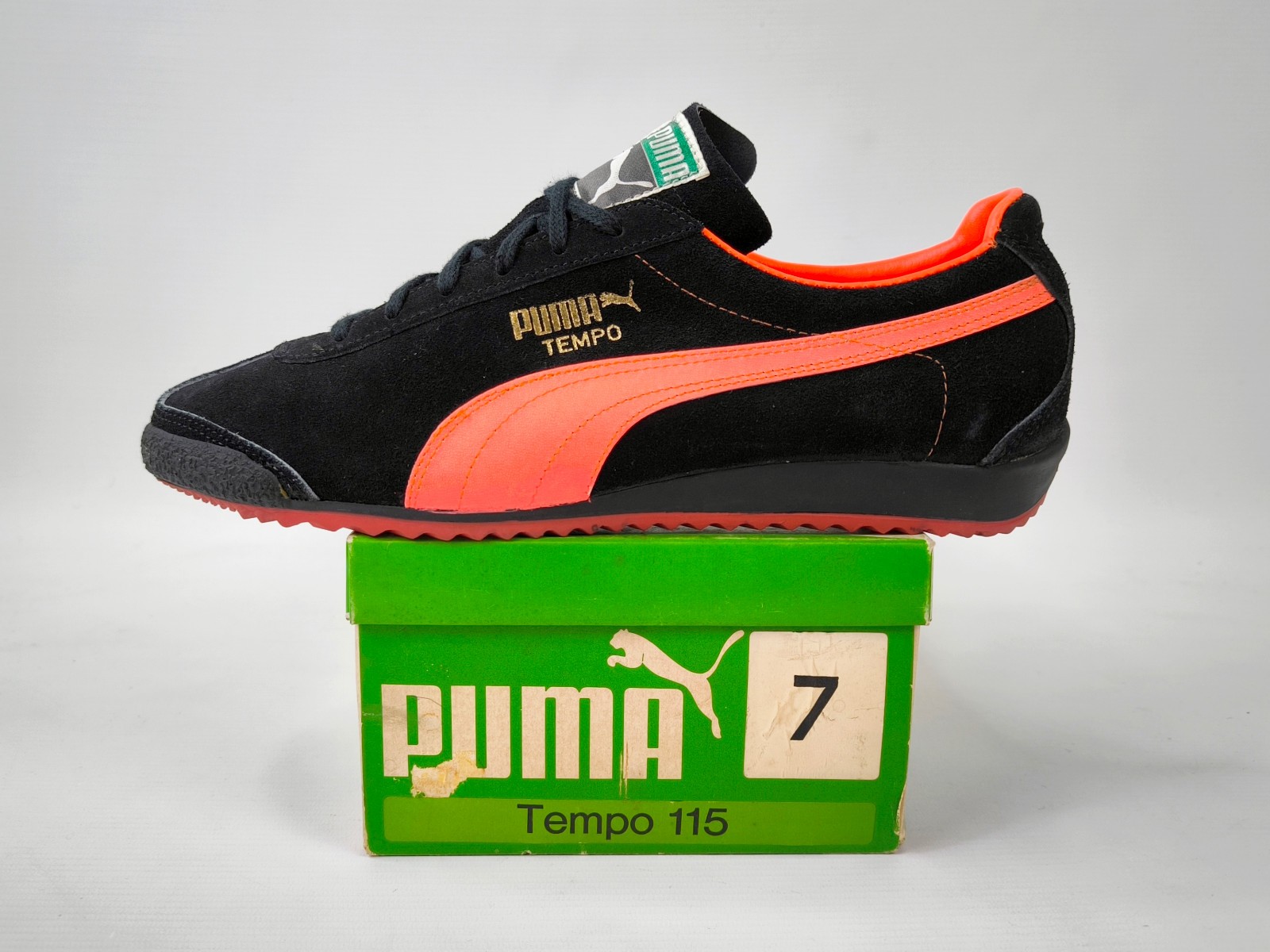 Puma Tempo Schuhe suede UK 7 / Eur 40 2/3 Made in West Germany 70s vintage BN
