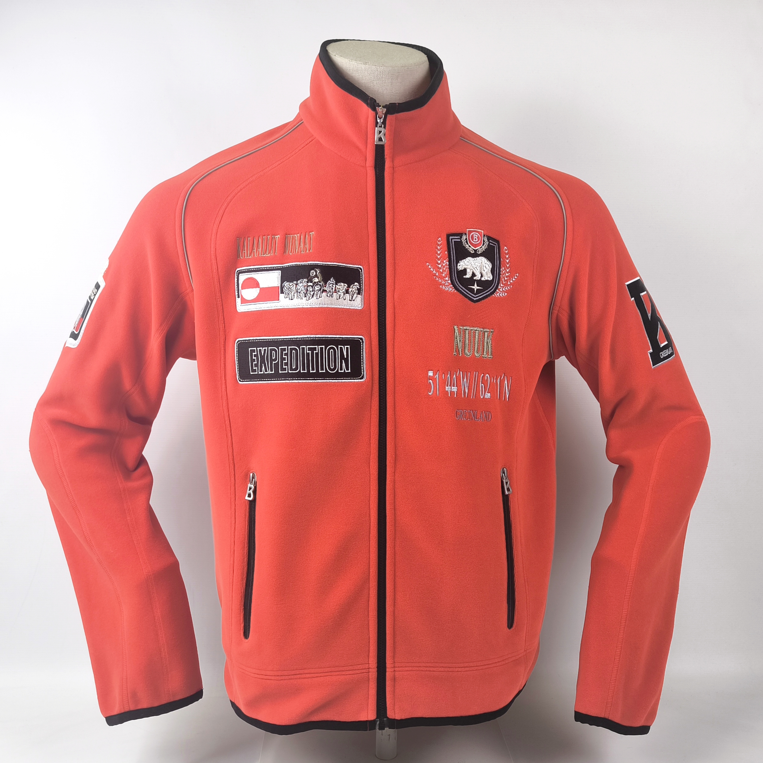 Bogner Fleece Jacke Expedition Gr. 50 (M/L) rot Fleecejacke Greenland