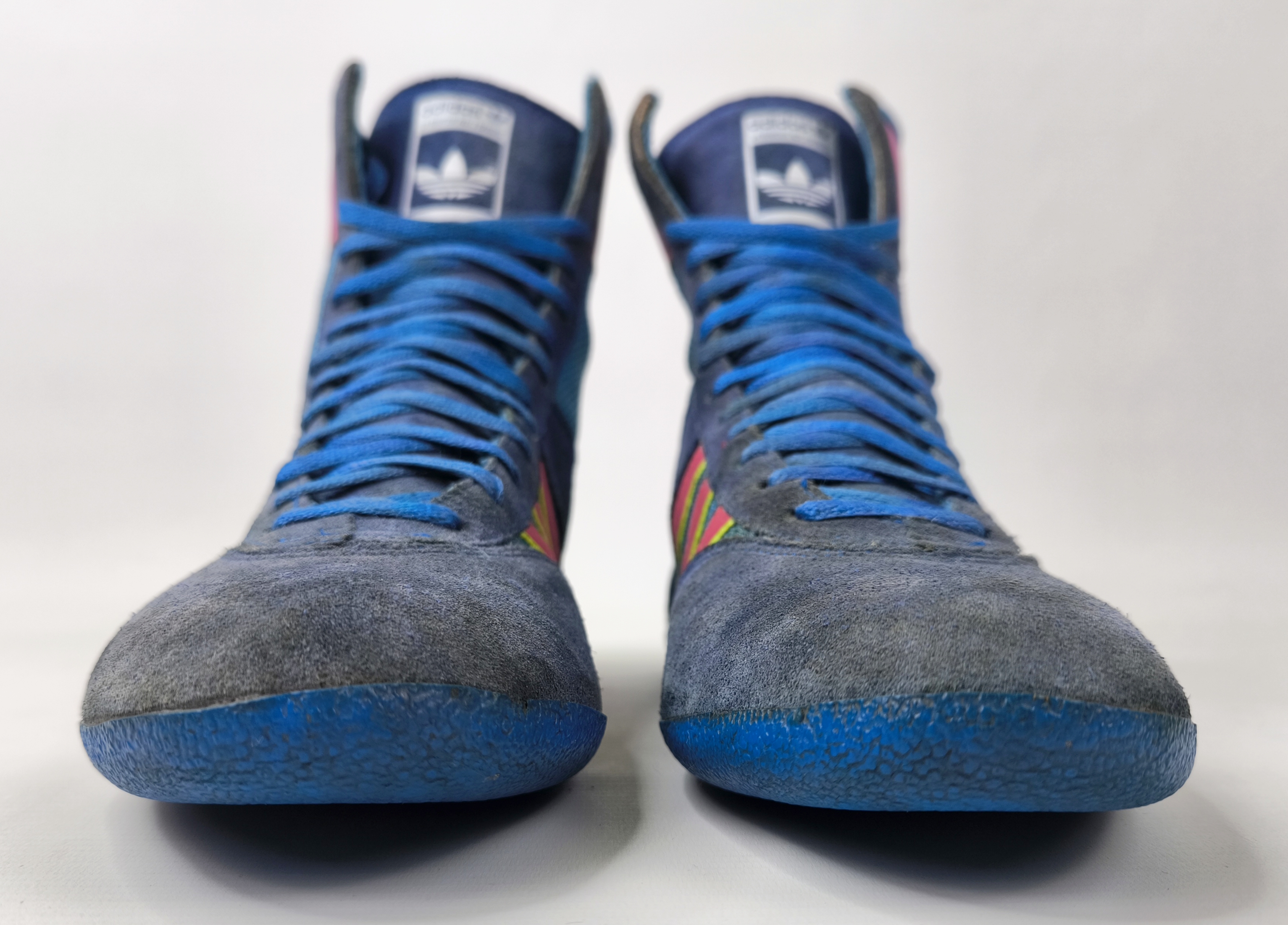 adidas Box Schuhe EUR 43 1/3 UK 9 Made in France 80s suede combat wrestling