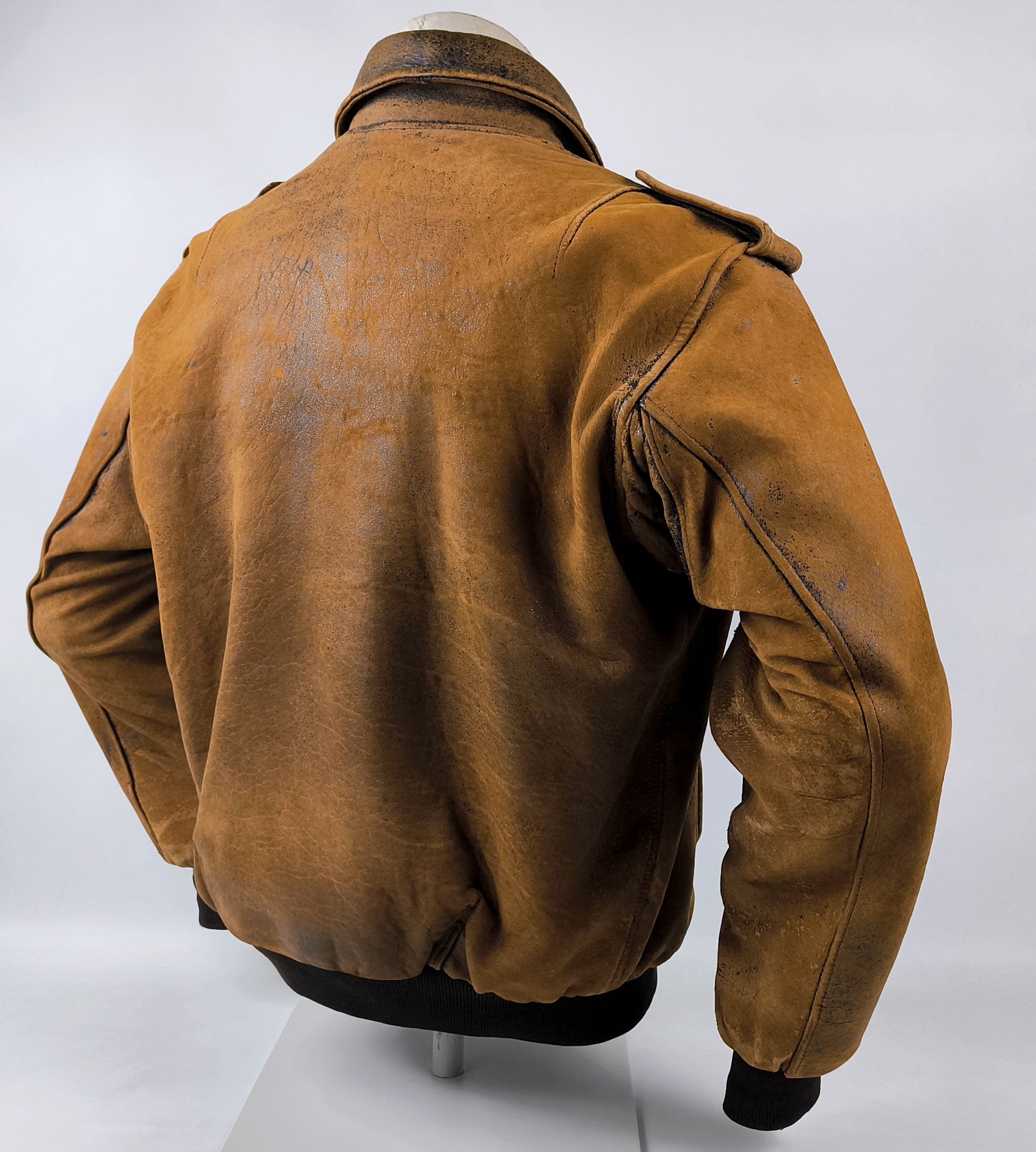 Chevignon Lederjacke braun Gr. XL (L) Fliegerjacke vintage 80s Old Flight Jacket