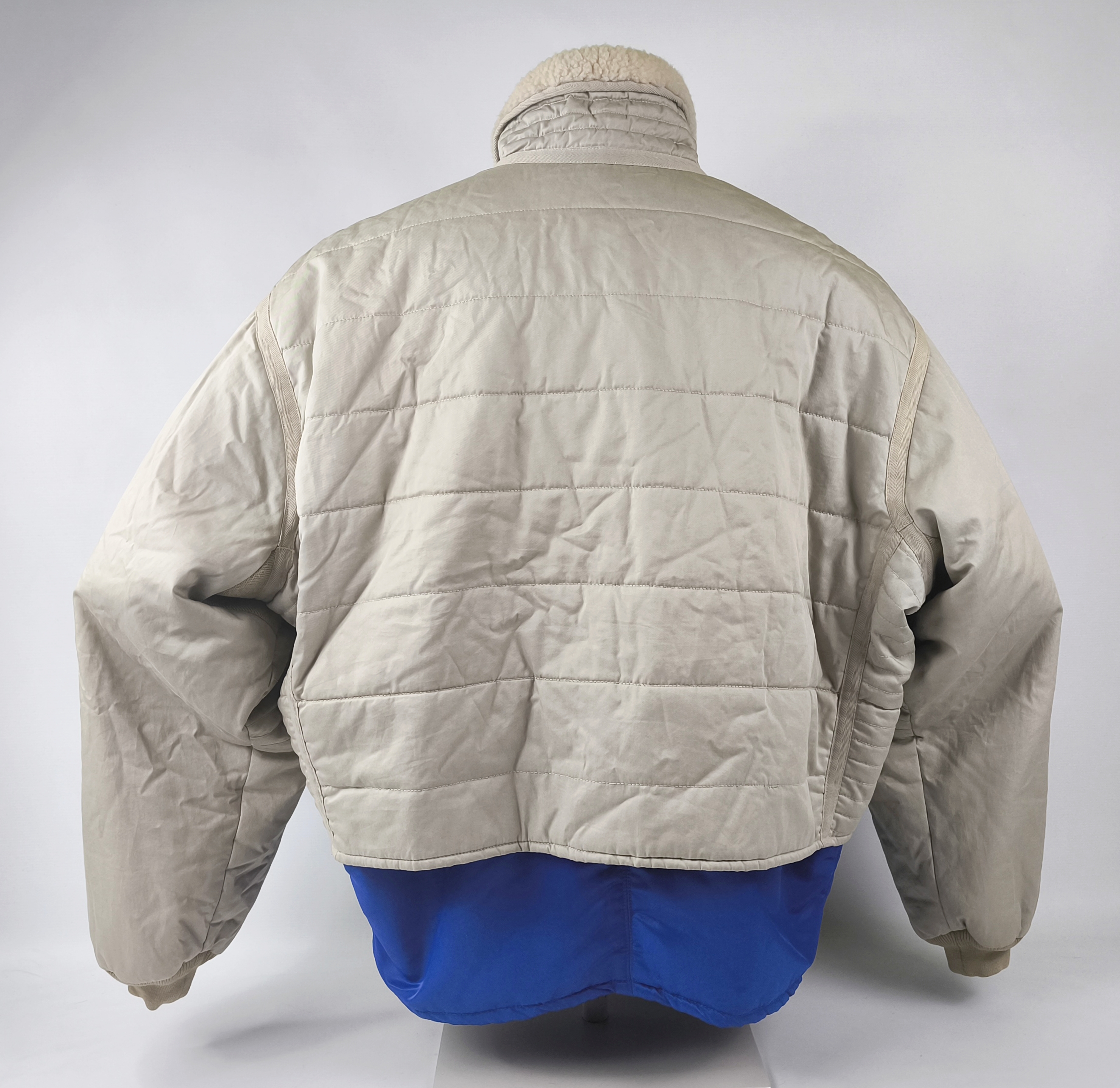 Chevignon Jacke Cosmos natur royalblau Gr. XL (XXL) Marine Stock Jacket vintage