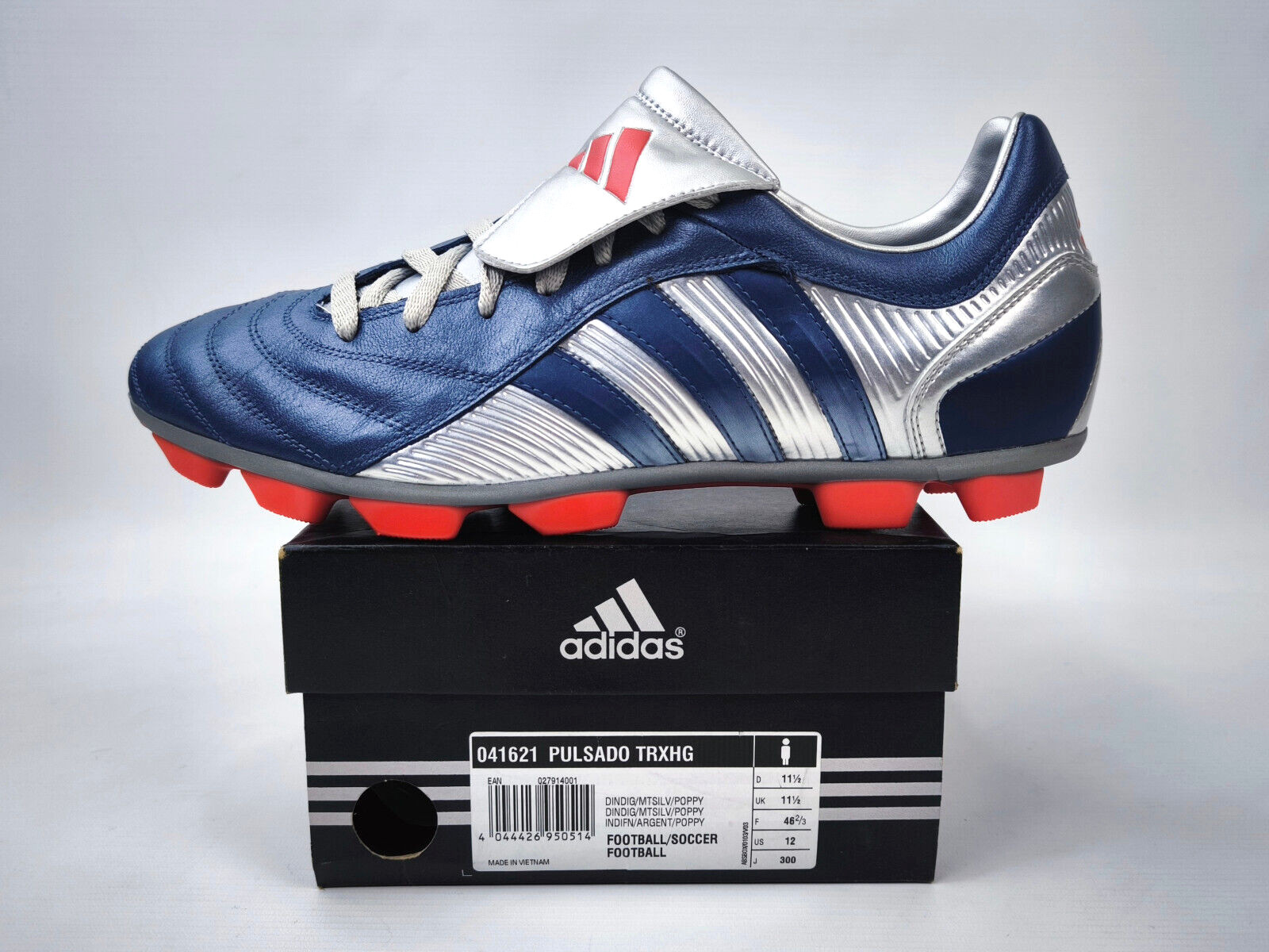 adidas Pulsado TRX HG 2004 Gr. 46 2/3 / UK 11.5 Pulse Predator Fussball 041621
