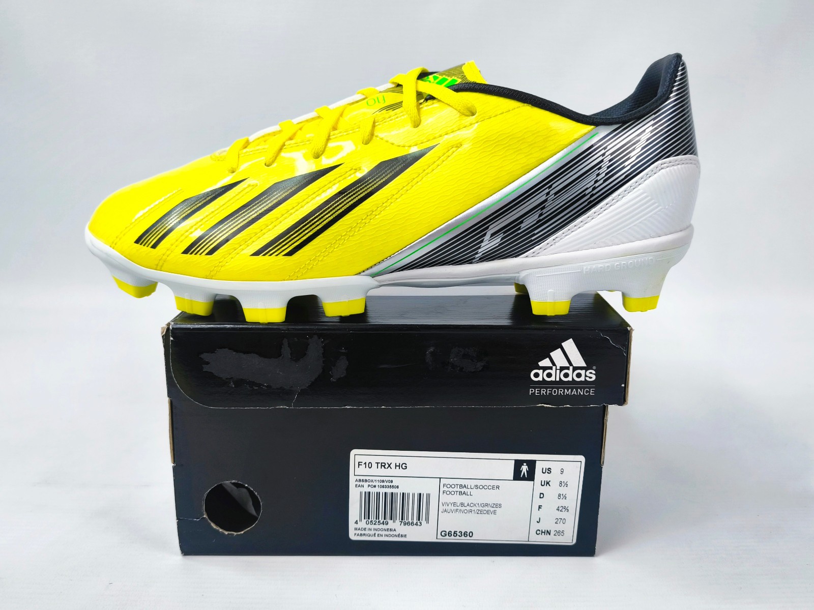 adidas F50 F10 TRX HG 2012 Fussball Schuhe EUR 42 2/3 / UK 8.5 G65360 neu