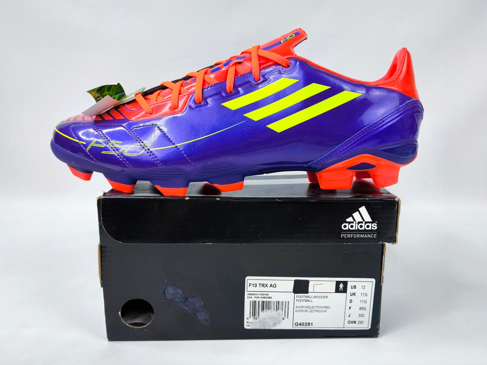 adidas Fussball Schuhe F50 F10 TRX AG 2011 EUR 46 2/3 oder EUR 47 1/3 G40251