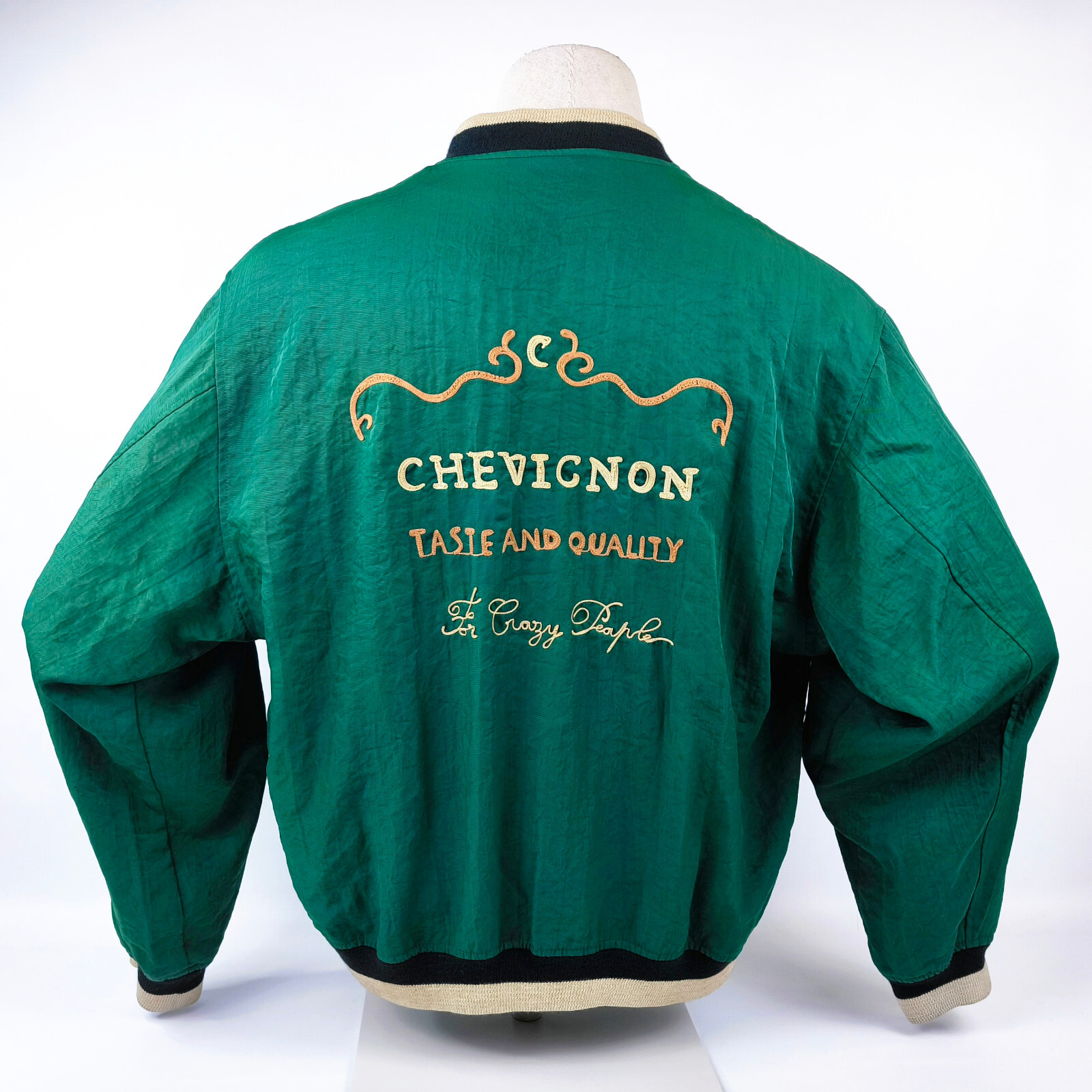 Chevignon Jacke Sports Men`s Taste and Quality Gr. XL grün vintage 80s