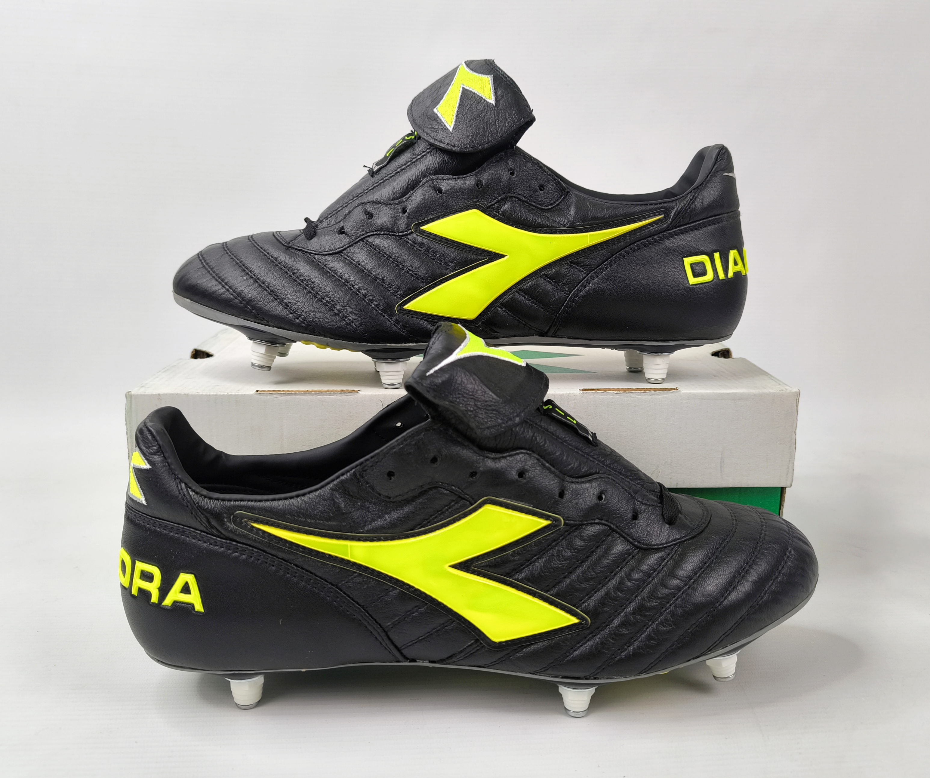 Diadora Brasil Pro SC Fussball Schuhe EUR 45.5 / UK 11 Made in Italy 125496 517