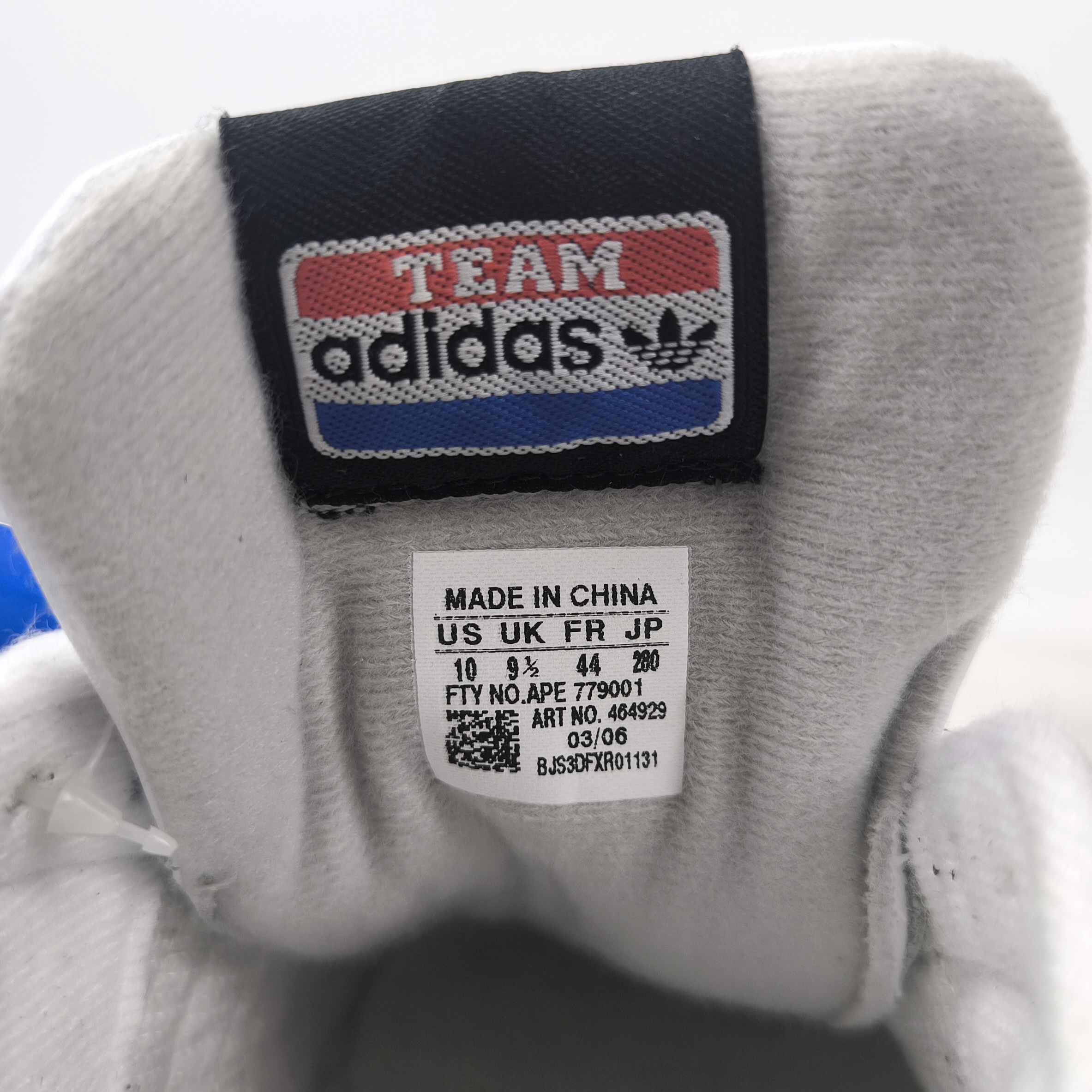 adidas Jerez 3 Schuhe EUR 44 UK 9.5 schwarz weiß Leder 464929 aus 2006