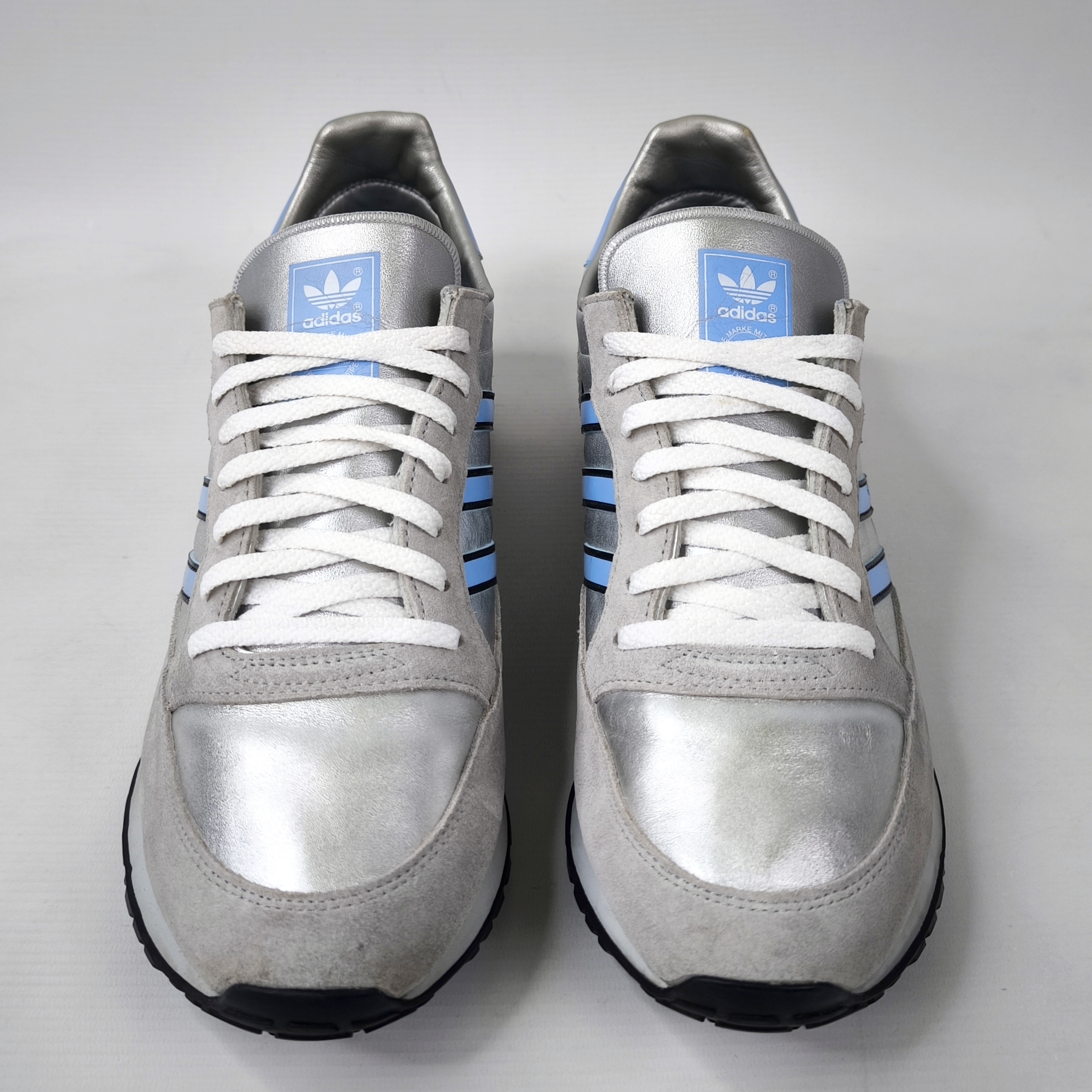 adidas Phantom Schuhe EUR 46 - UK 11 silber hellblau aus 2013 Q34304 micropacer