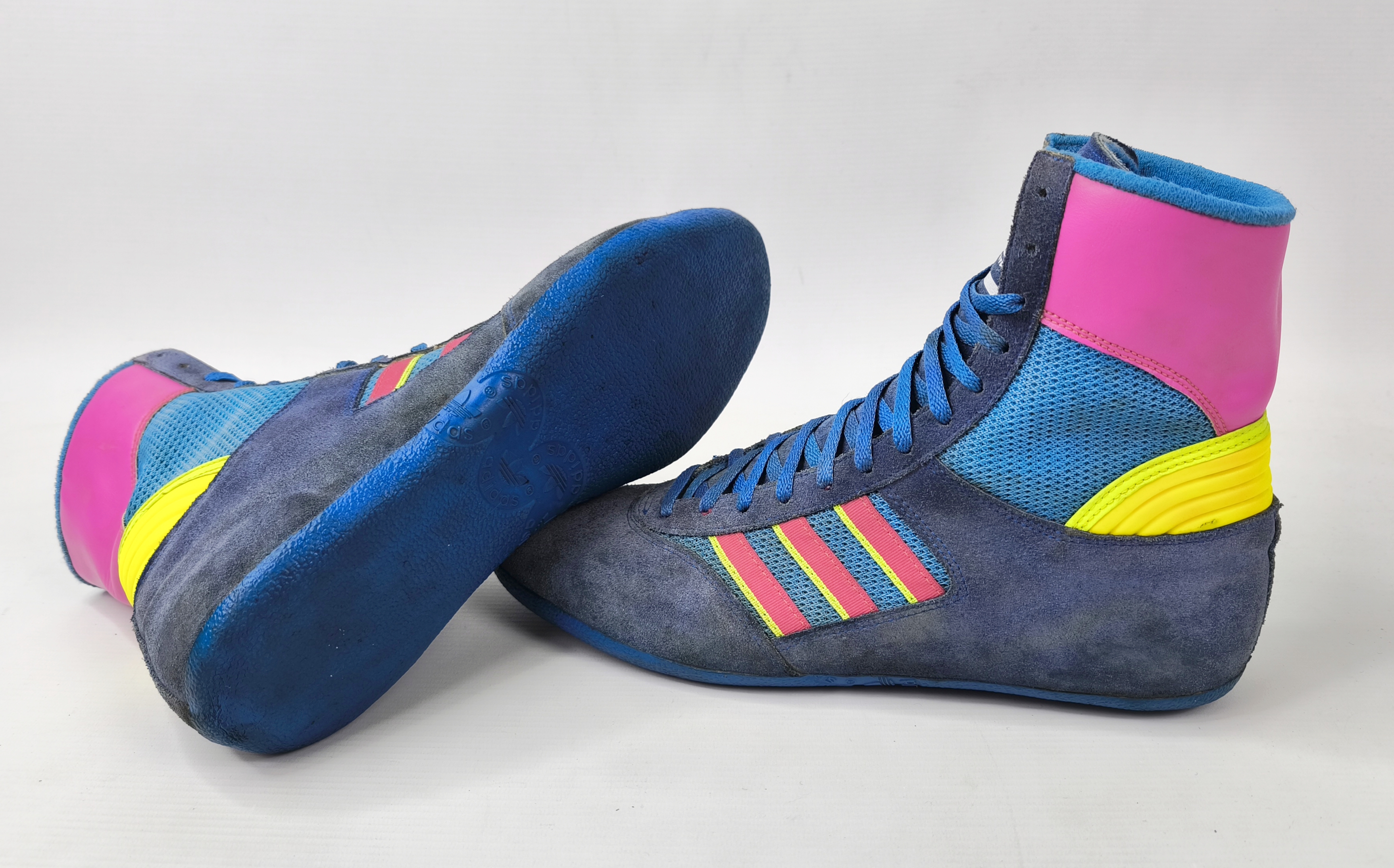 adidas Box Schuhe EUR 43 1/3 UK 9 Made in France 80s suede combat wrestling
