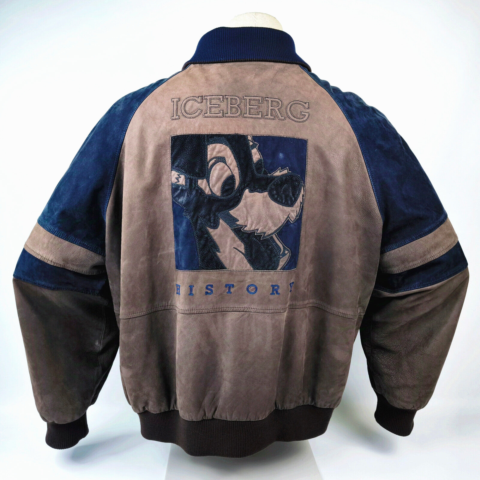 Iceberg Lederjacke History Lady and the Tramp Gr. 56 (XL) Italy vintage