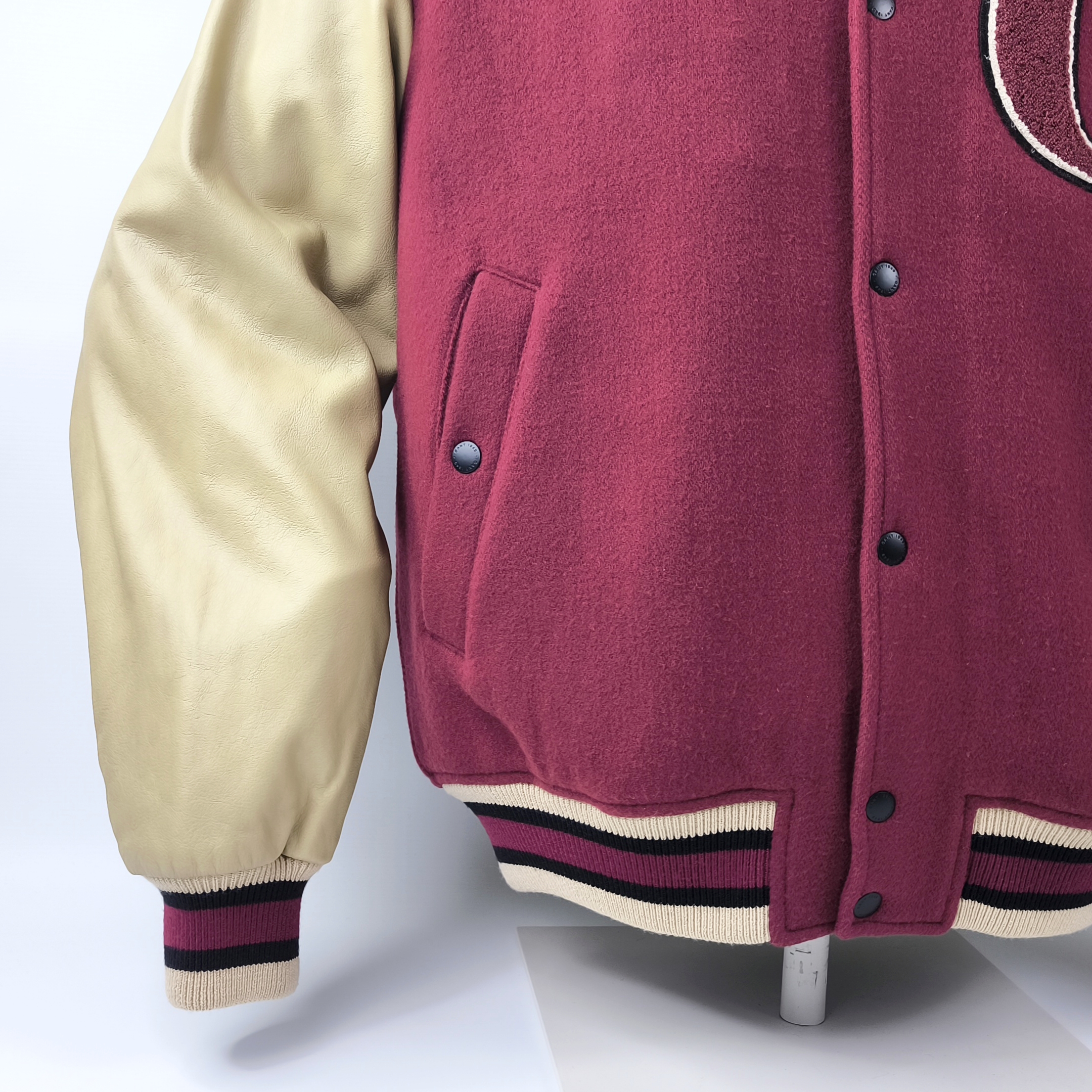 Gant Padded Mix Varsity Jacket Gr. L (XL) College Baseball Jacke Plumped Red neu