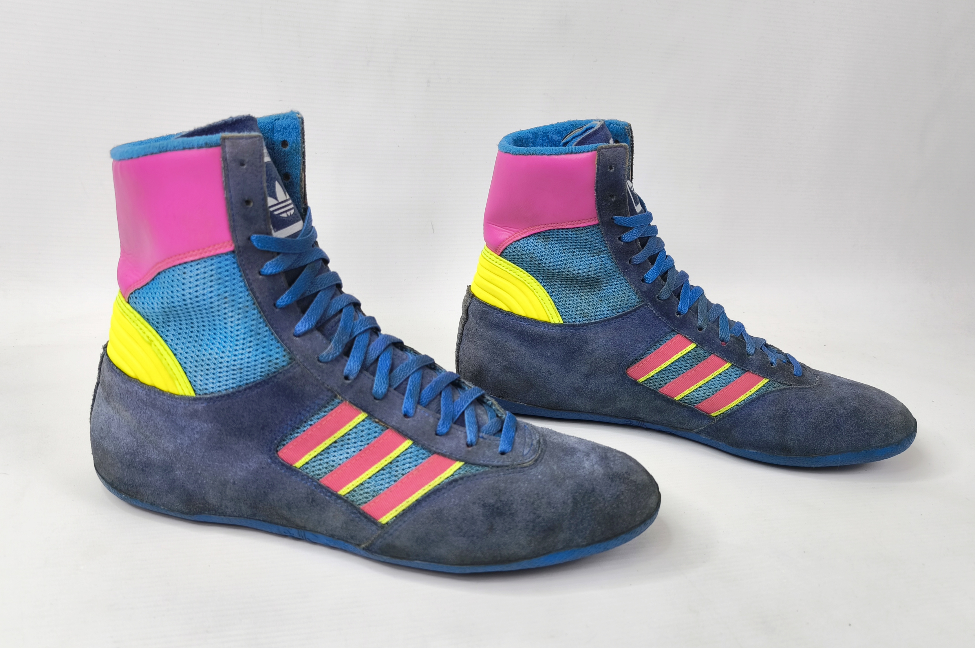 adidas Box Schuhe EUR 43 1/3 UK 9 Made in France 80s suede combat wrestling