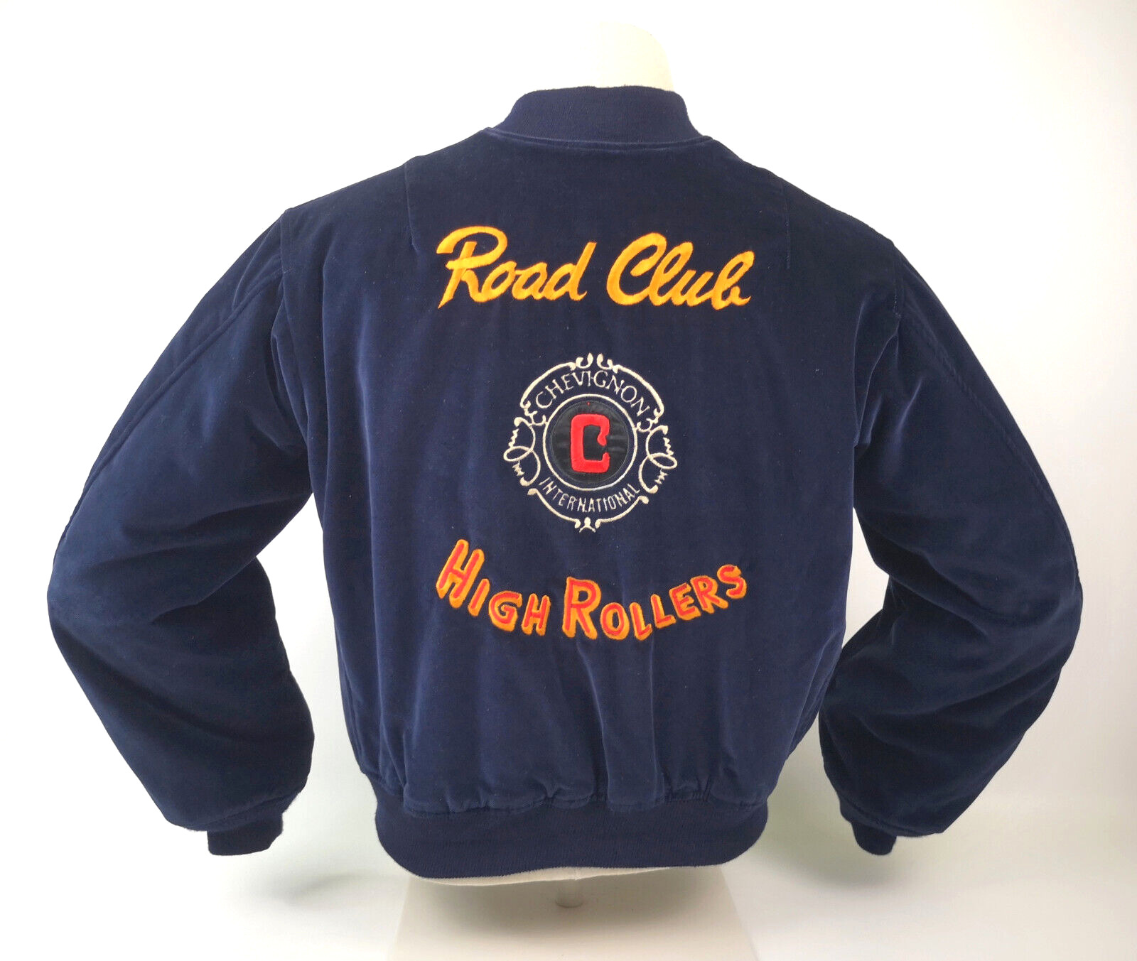 Chevignon Wende Jacke High Rollers Road Club Gr. L (S-M) saphirblau vintage