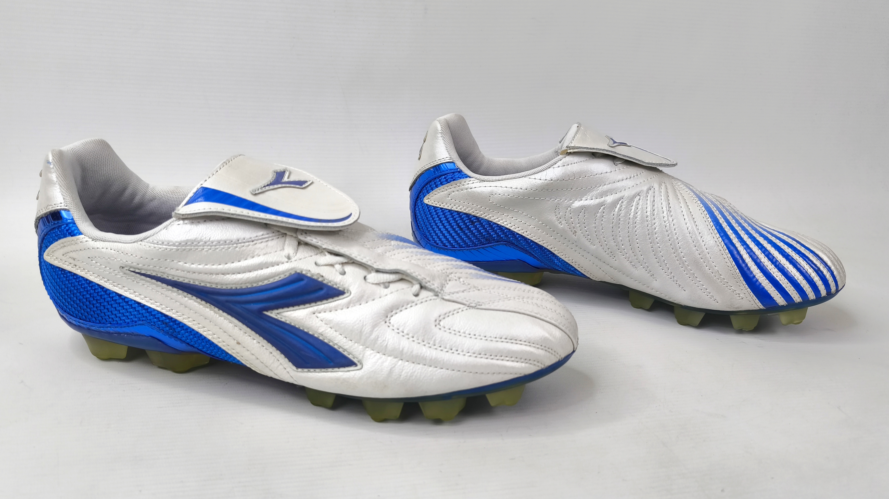 Diadora Maximus K RTX 14 Fussball Schuhe EUR 46 / UK 11.5 silber 145229 K-Leder Kopie