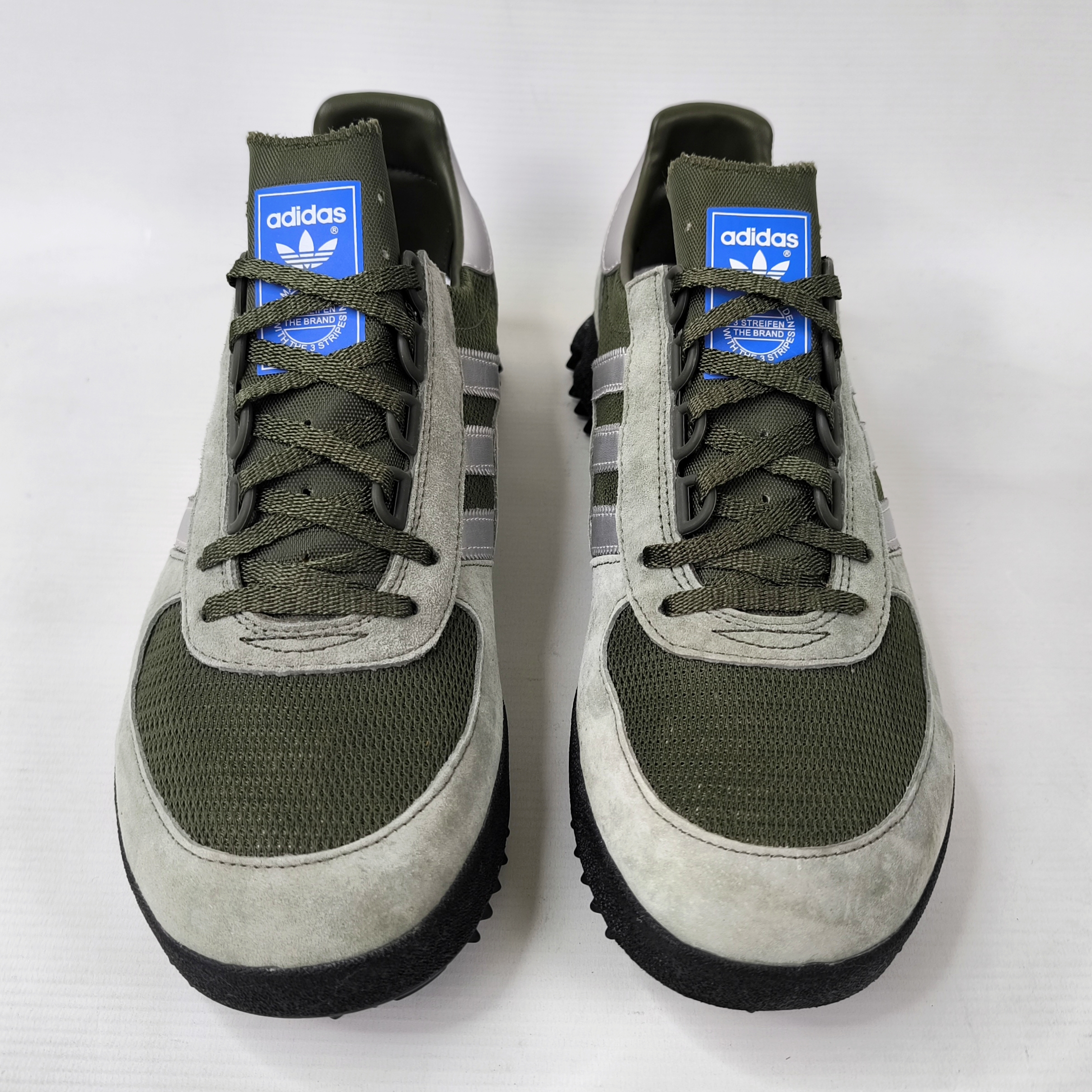 adidas Marathon TR Trainer Schuhe EUR 46 - UK 11 aus 2017 BB6803 grün silber neu
