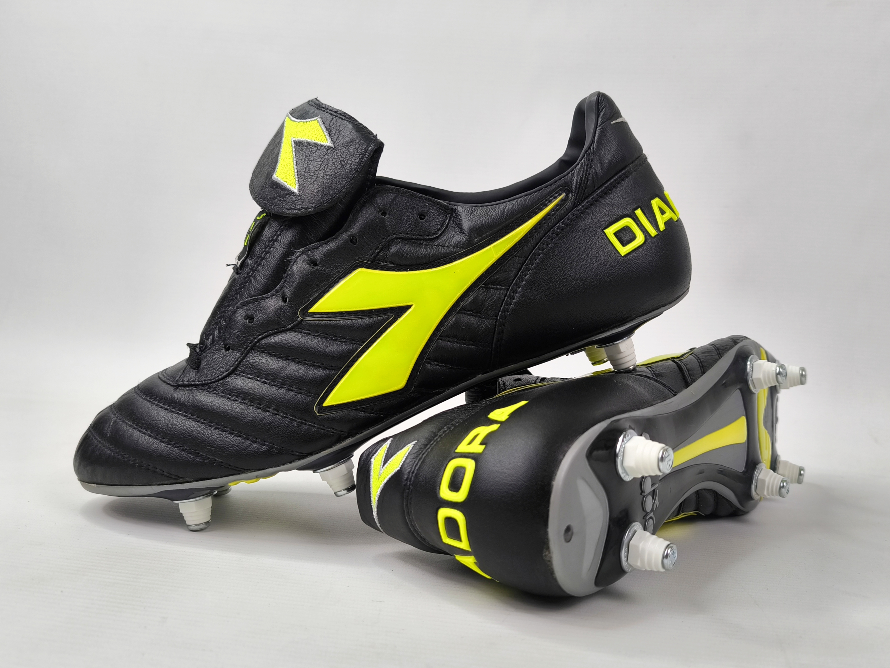 Diadora Brasil Pro SC Fussball Schuhe EUR 45.5 / UK 11 Made in Italy 125496 517