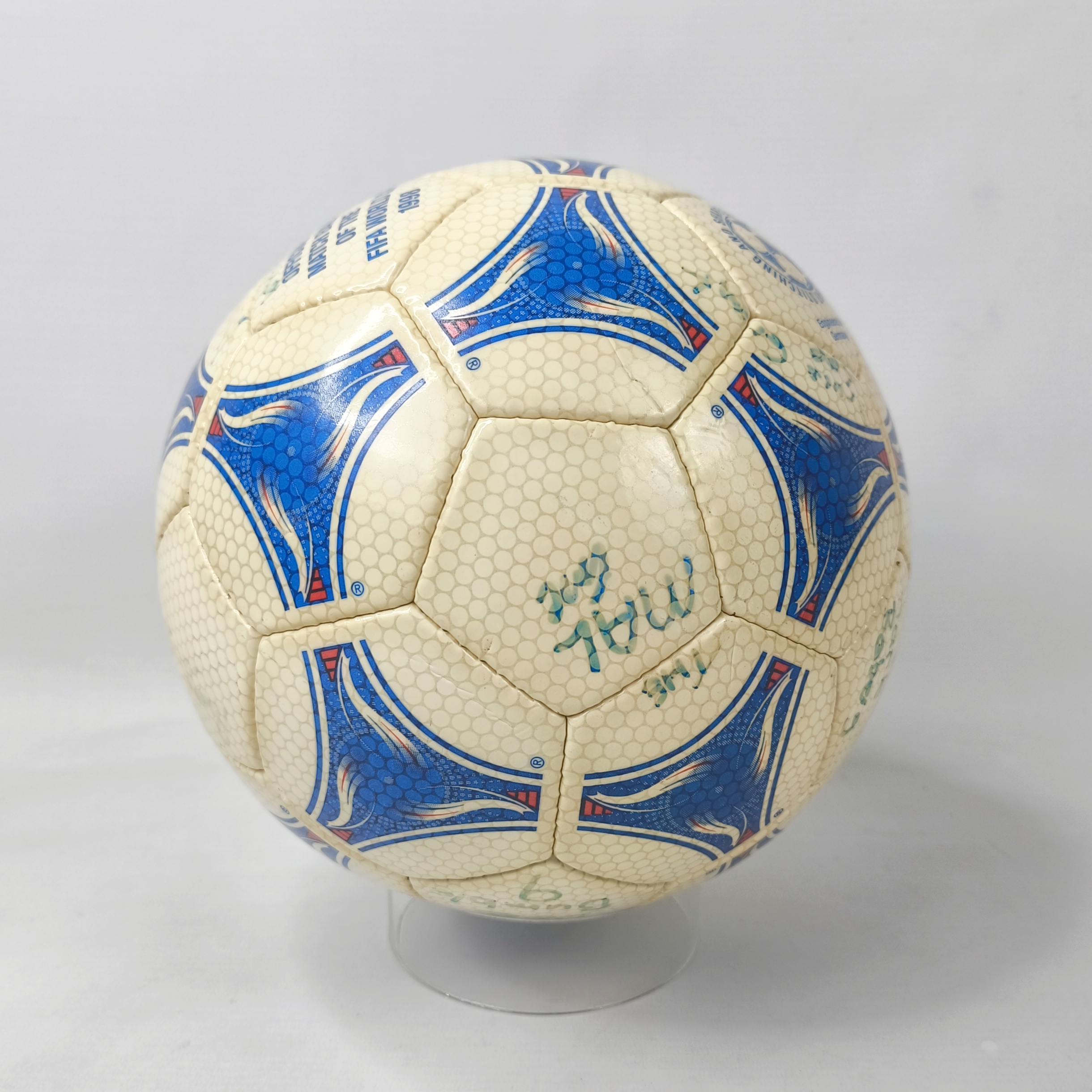 adidas Tricolore Fussball Official Matchball World Cup 1998 Made in Morocco