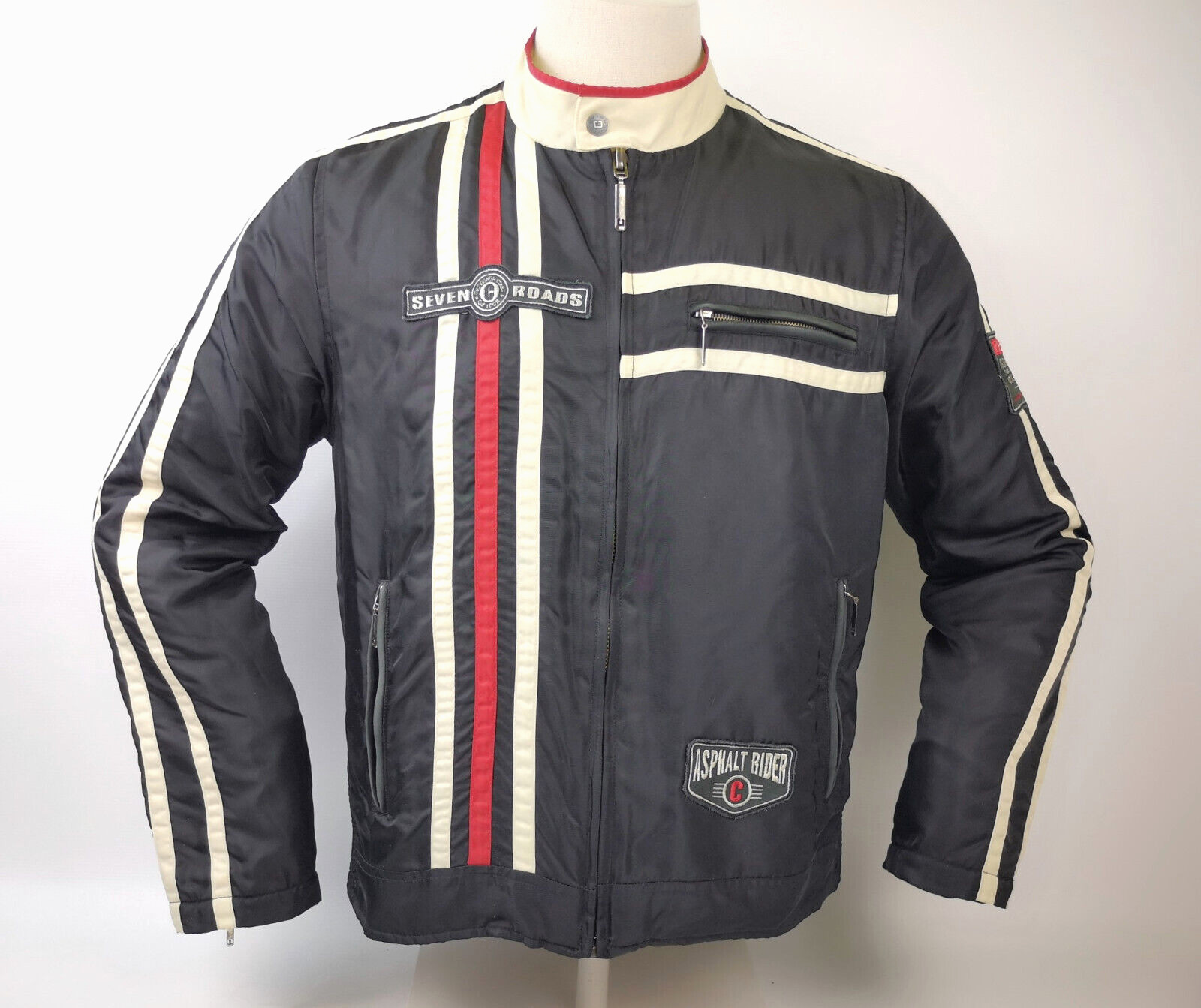 Chevignon Jacke Barron schwarz Gr. M Seven Roads Asphalt Rider Biker