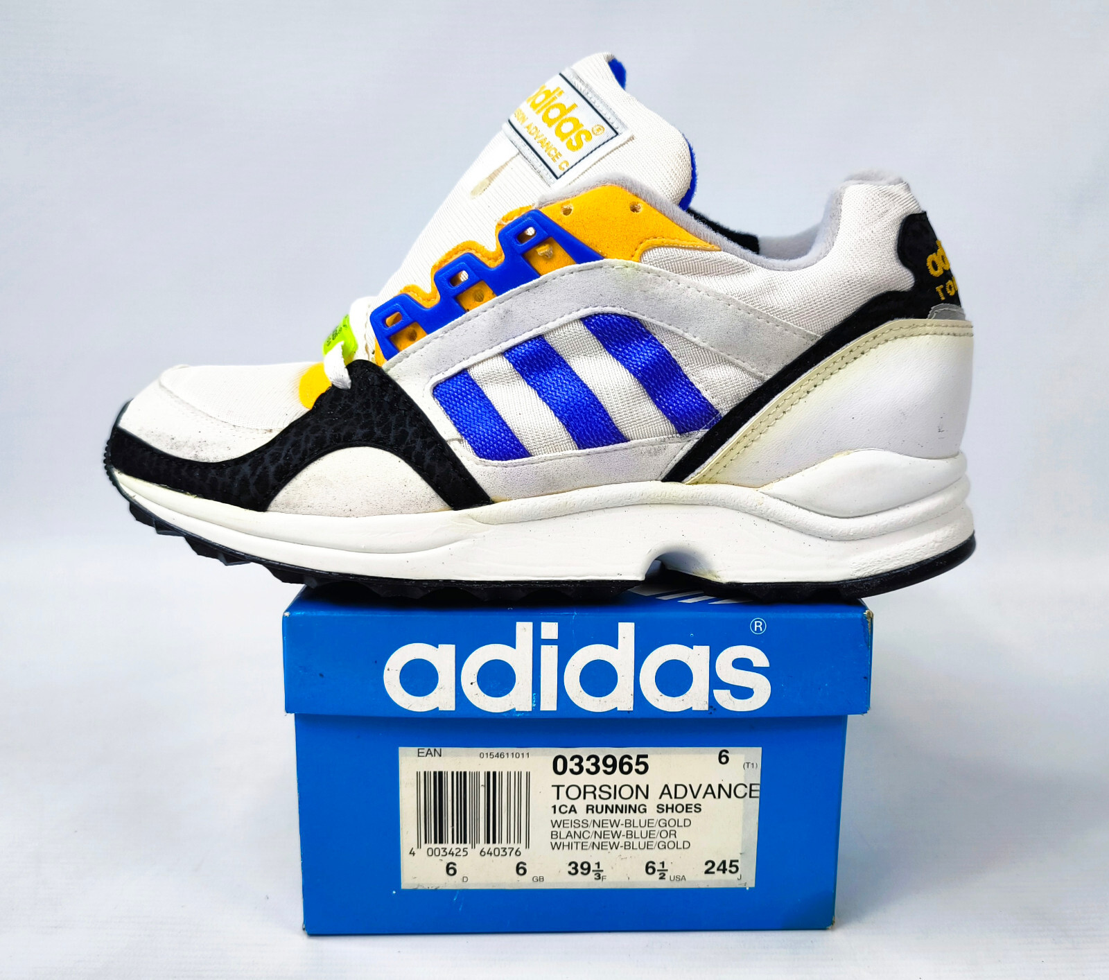 adidas Torsion Advance Gr. UK 6 / Eur 39 1/3 Made in France 033965 ZX vintage