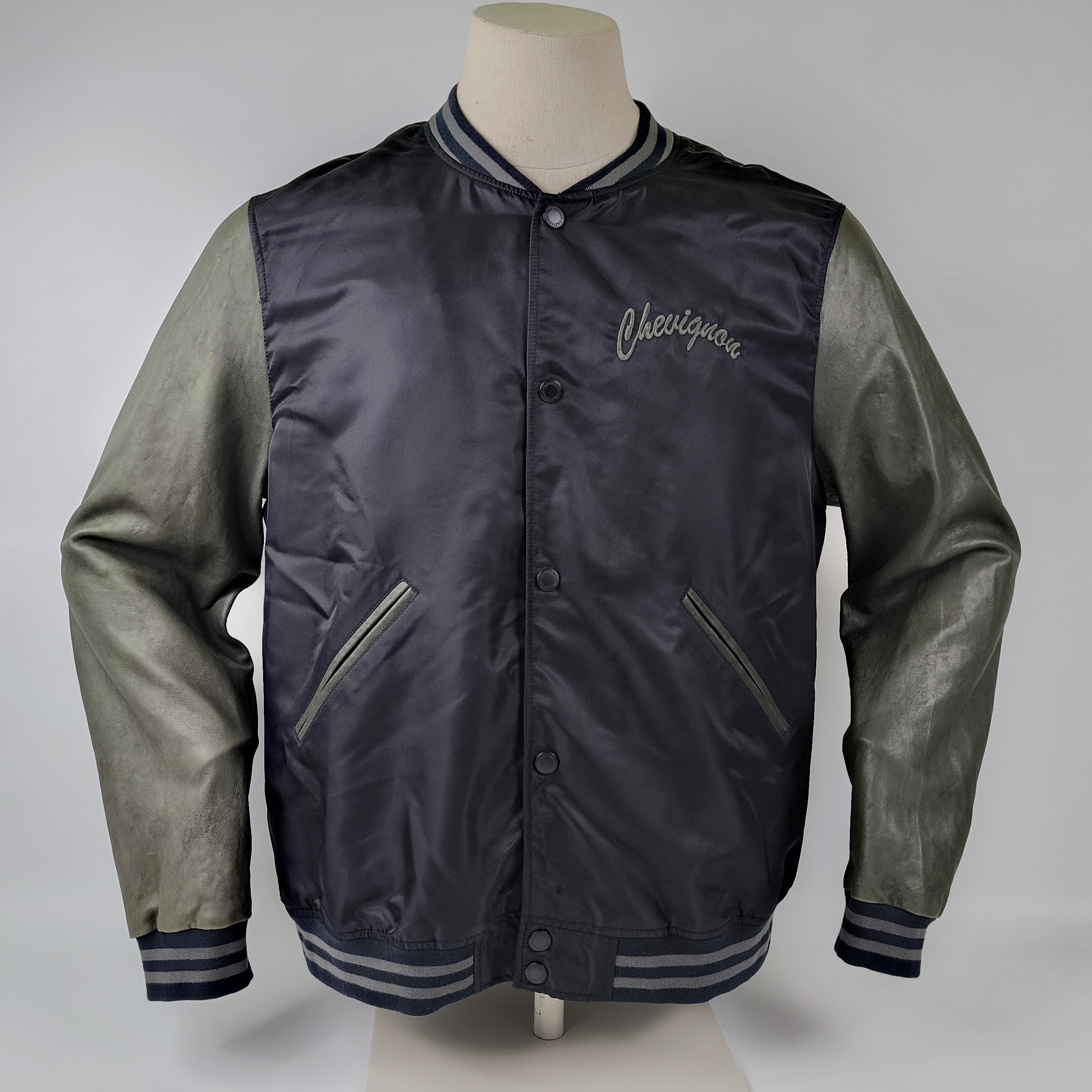 Chevignon Jacke Baseball- / College Gr. XXL (XL) Exclusively mit Lederärmeln neu