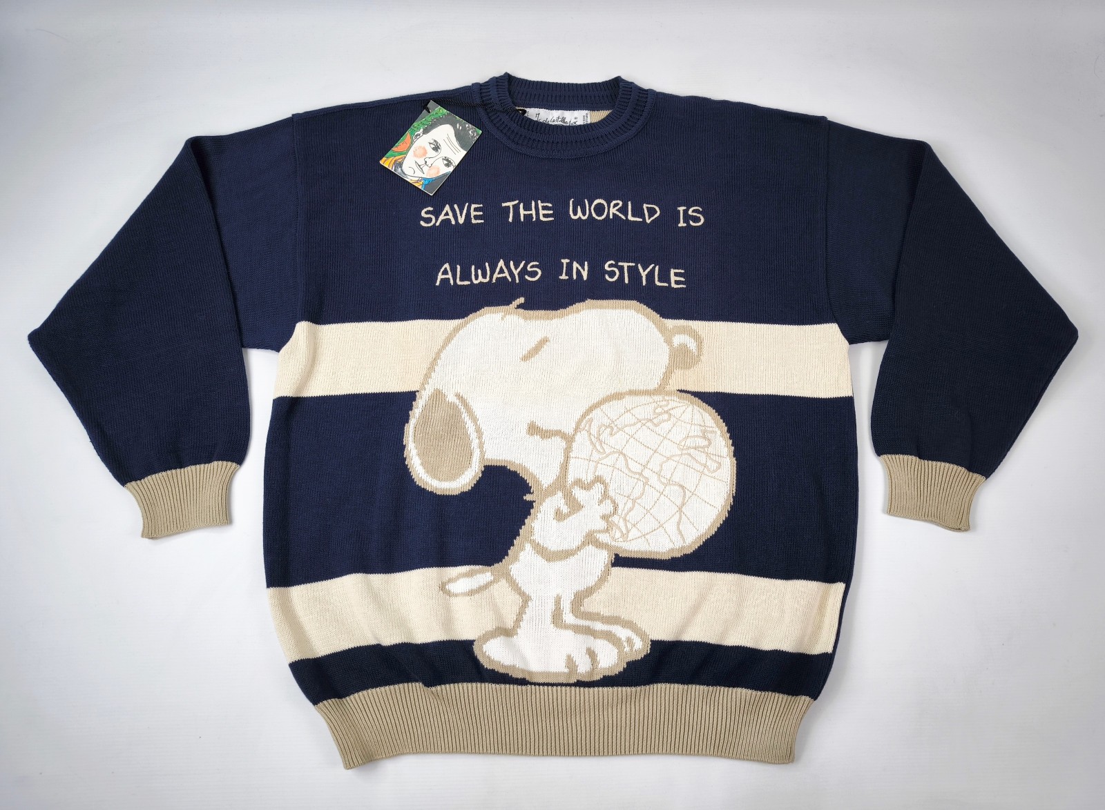 JC de Castelbajac Snoopy Pullover Gr. 52 (L/XL) NEU vintage Italy 90s Iceberg