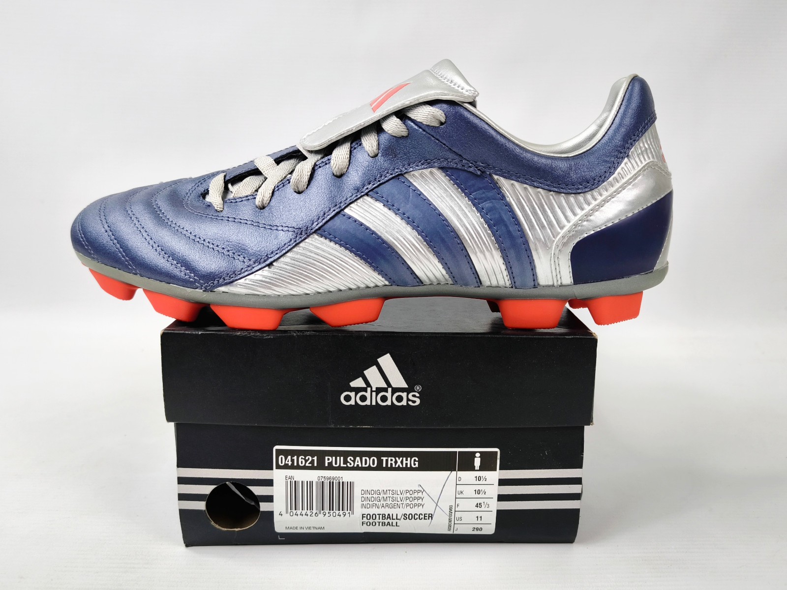 adidas Pulsado TRX HG 2004 Gr. 45 1/3 / UK 10.5 Pulse Predator Fussball 041621