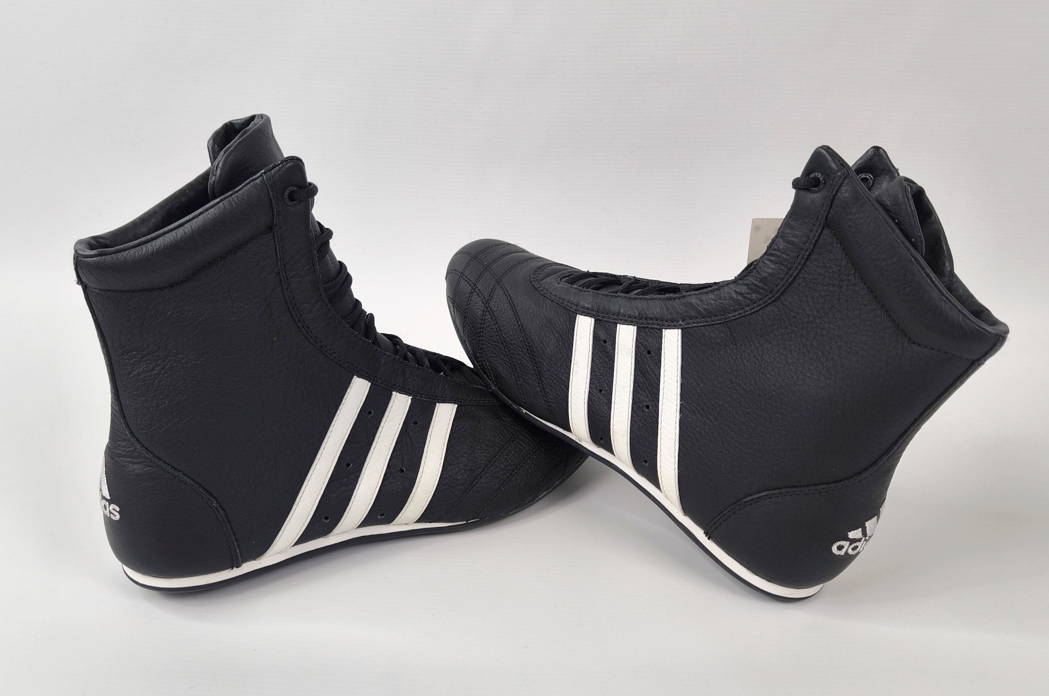 adidas Prajna High Schuhe EUR 44 UK 9.5 aus 2003 Leder schwarz 382158 neu