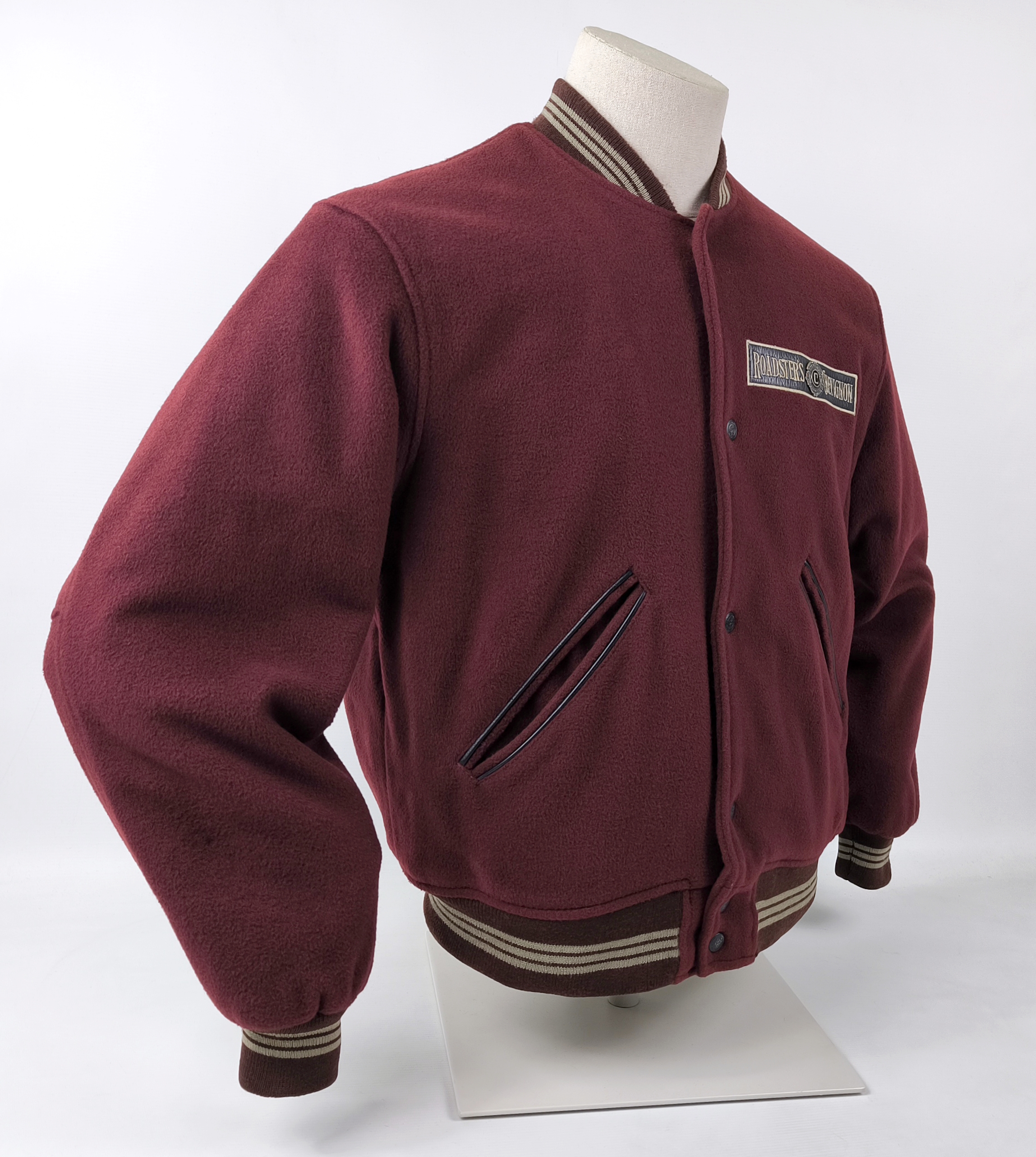 Chevignon Jacke Conquest MC 57 Roadster`s weinrot Gr. M Wolle vintage 80s 90s