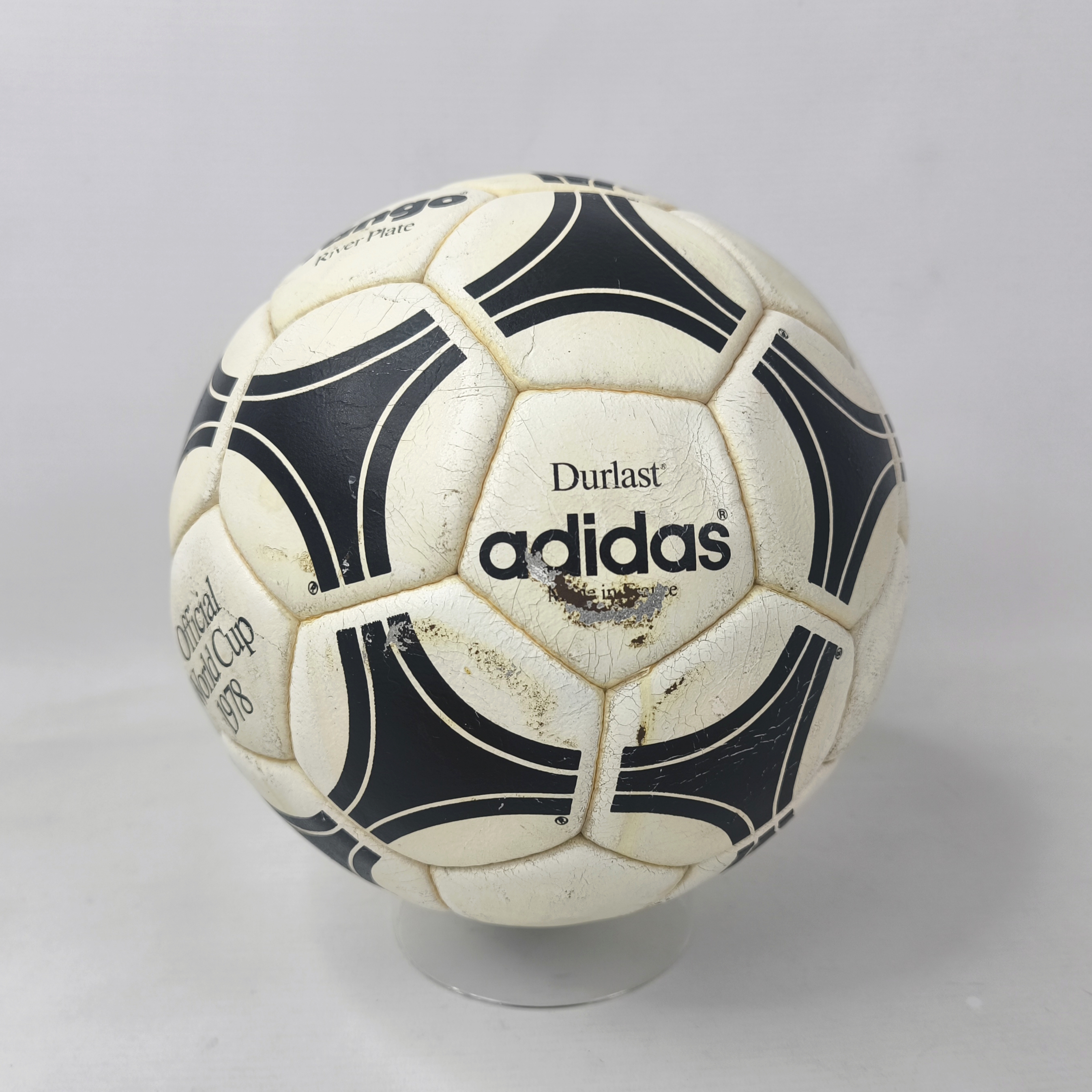 adidas Tango River Plate Fussball Official World Cup 1978 Made in France Durlast