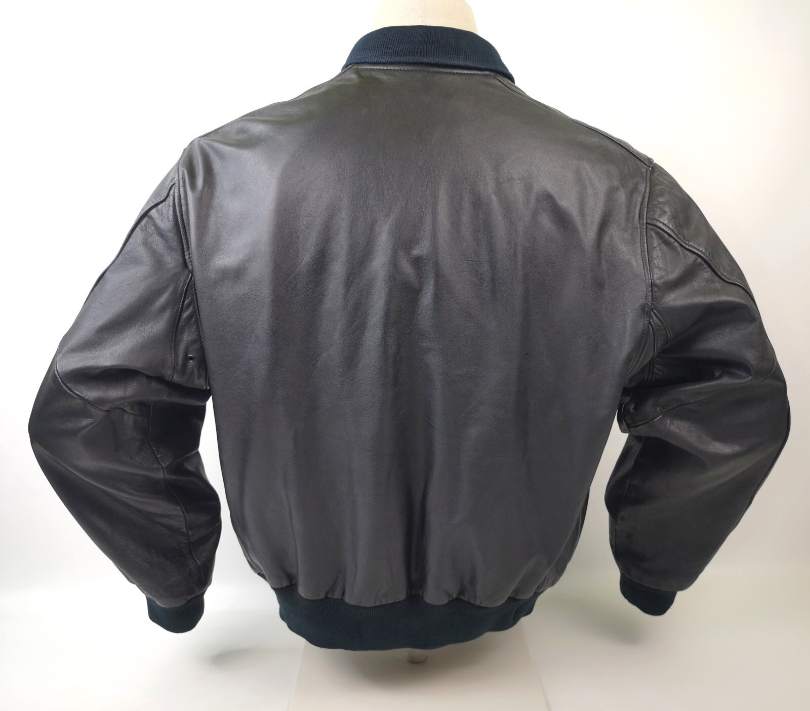 Chevignon Herren Lederjacke Port Avion schwarz Gr. XL vintage Porte