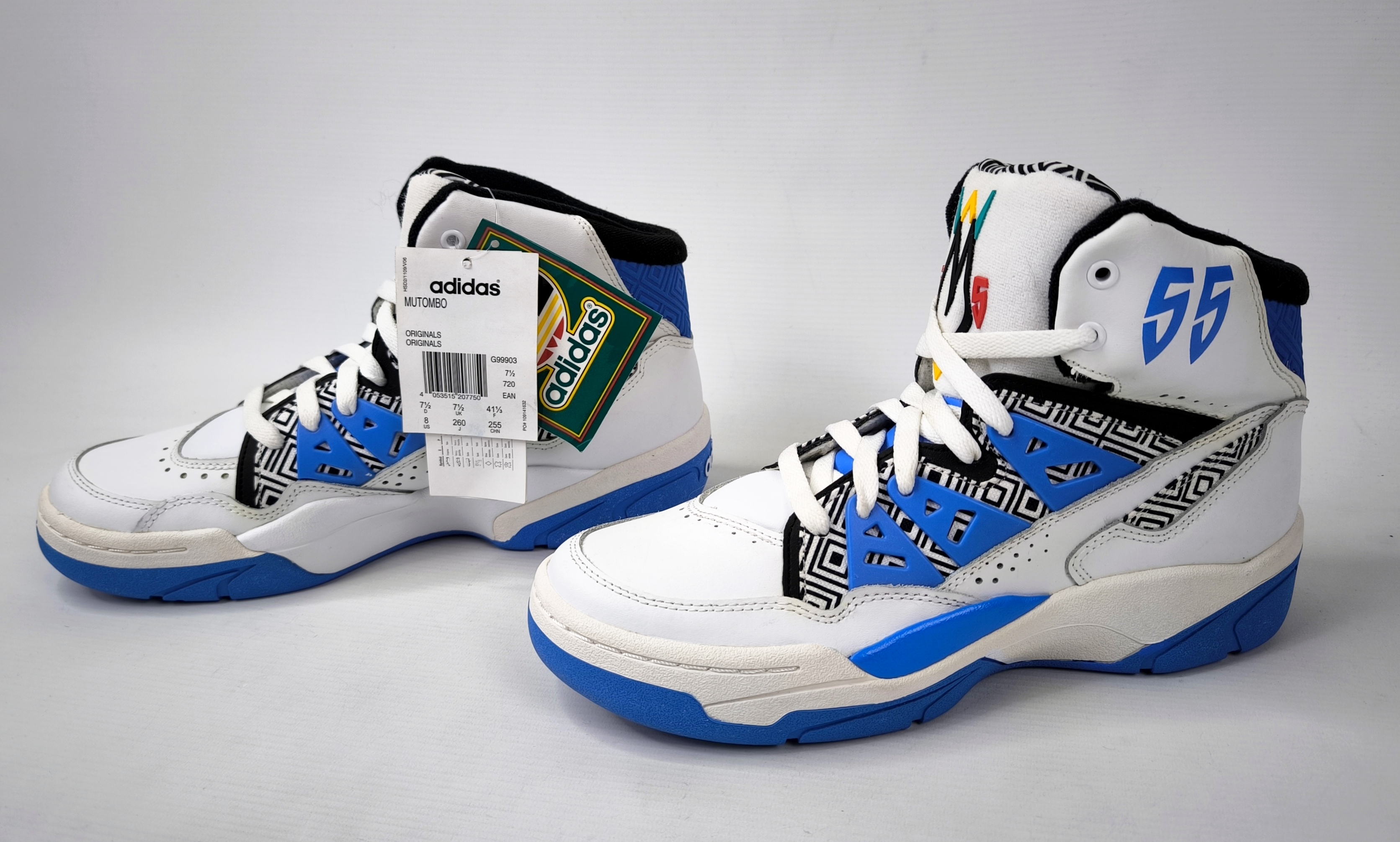 adidas Mutombo 55 Eur 41 1/3 UK 7.5 G99903 aus 2013 Neu und ungetragen