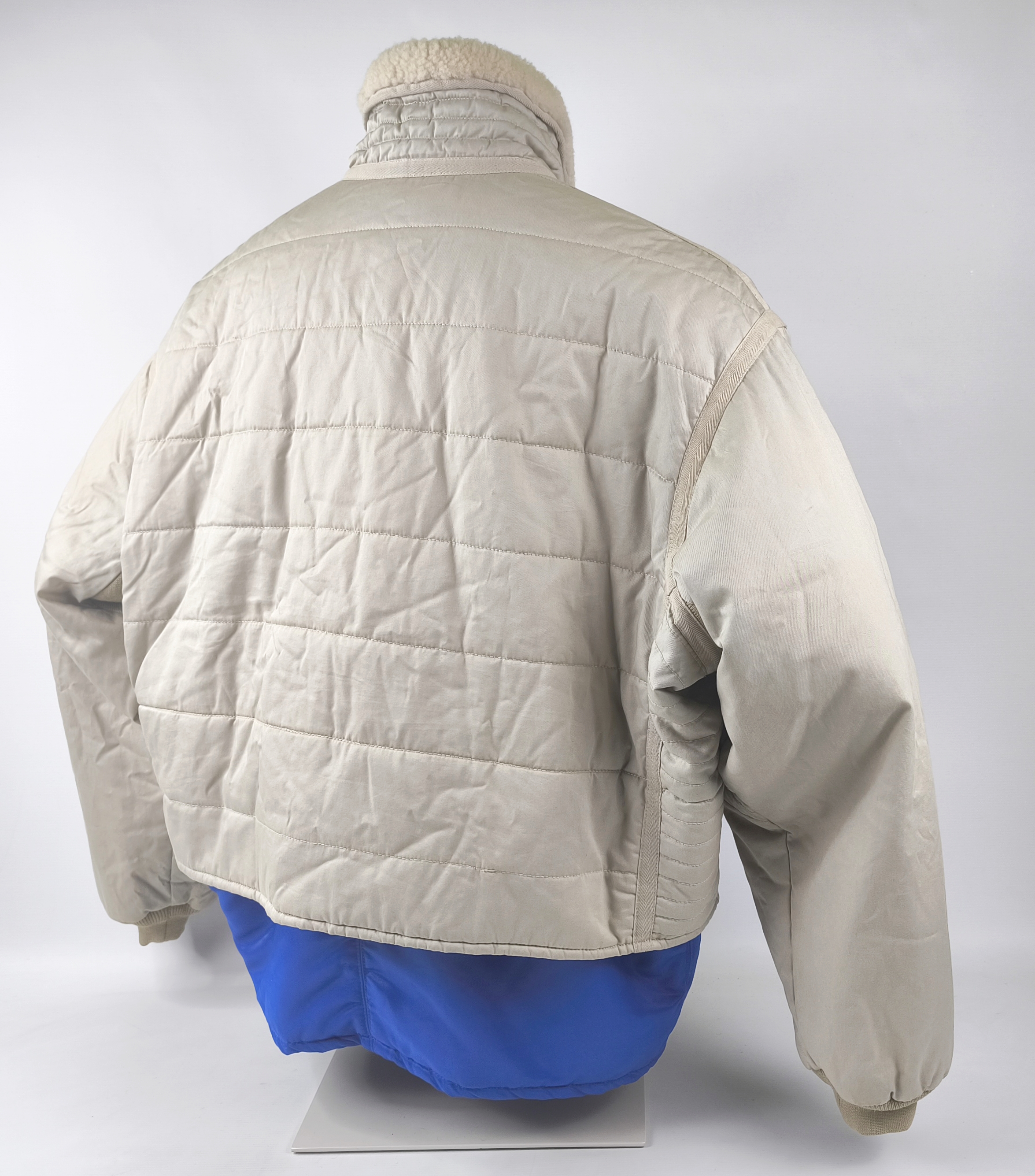 Chevignon Jacke Cosmos natur royalblau Gr. XL (XXL) Marine Stock Jacket vintage
