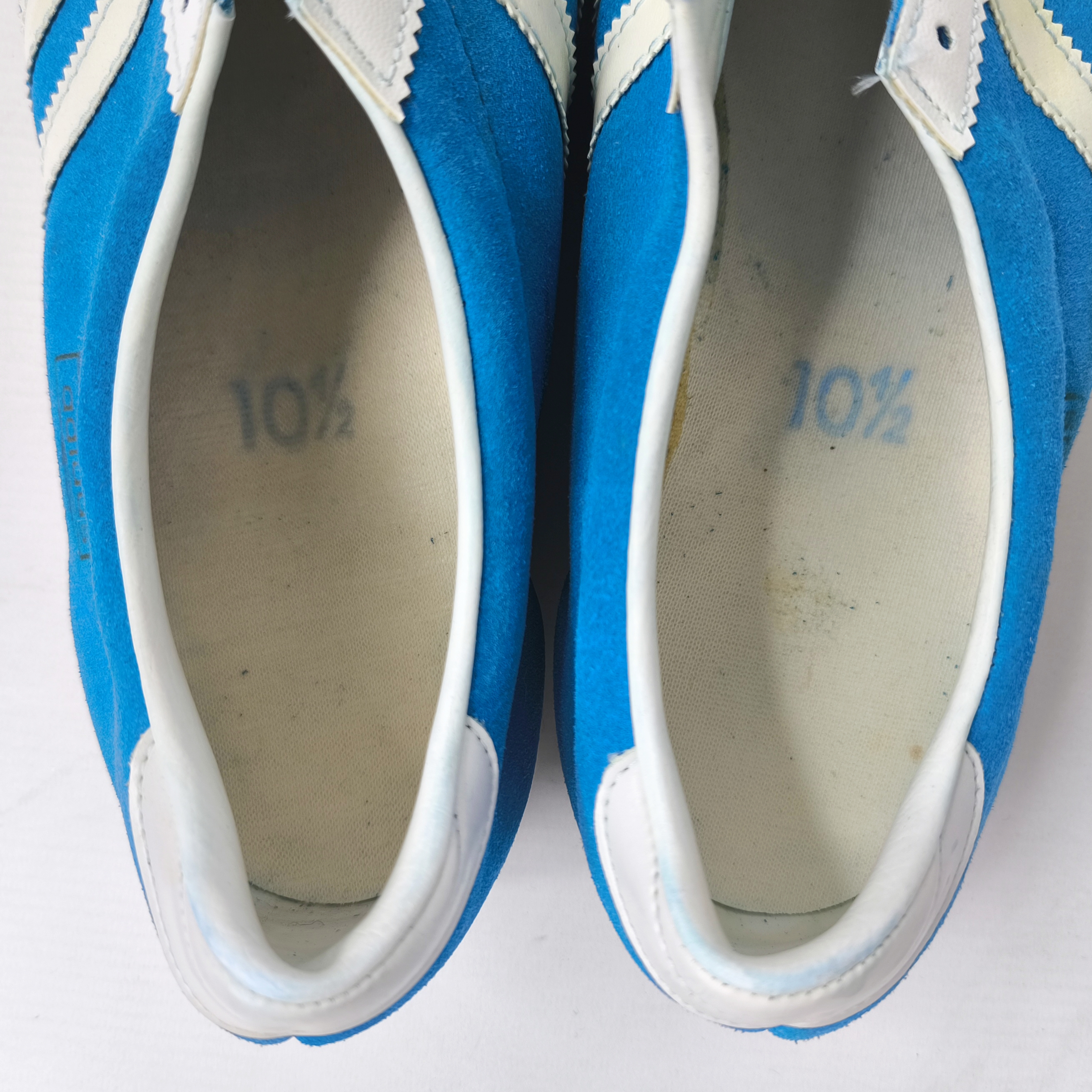 adidas Athen Schuhe EUR 45 1/3 UK 10.5 Made in West Germany 70s suede trainers