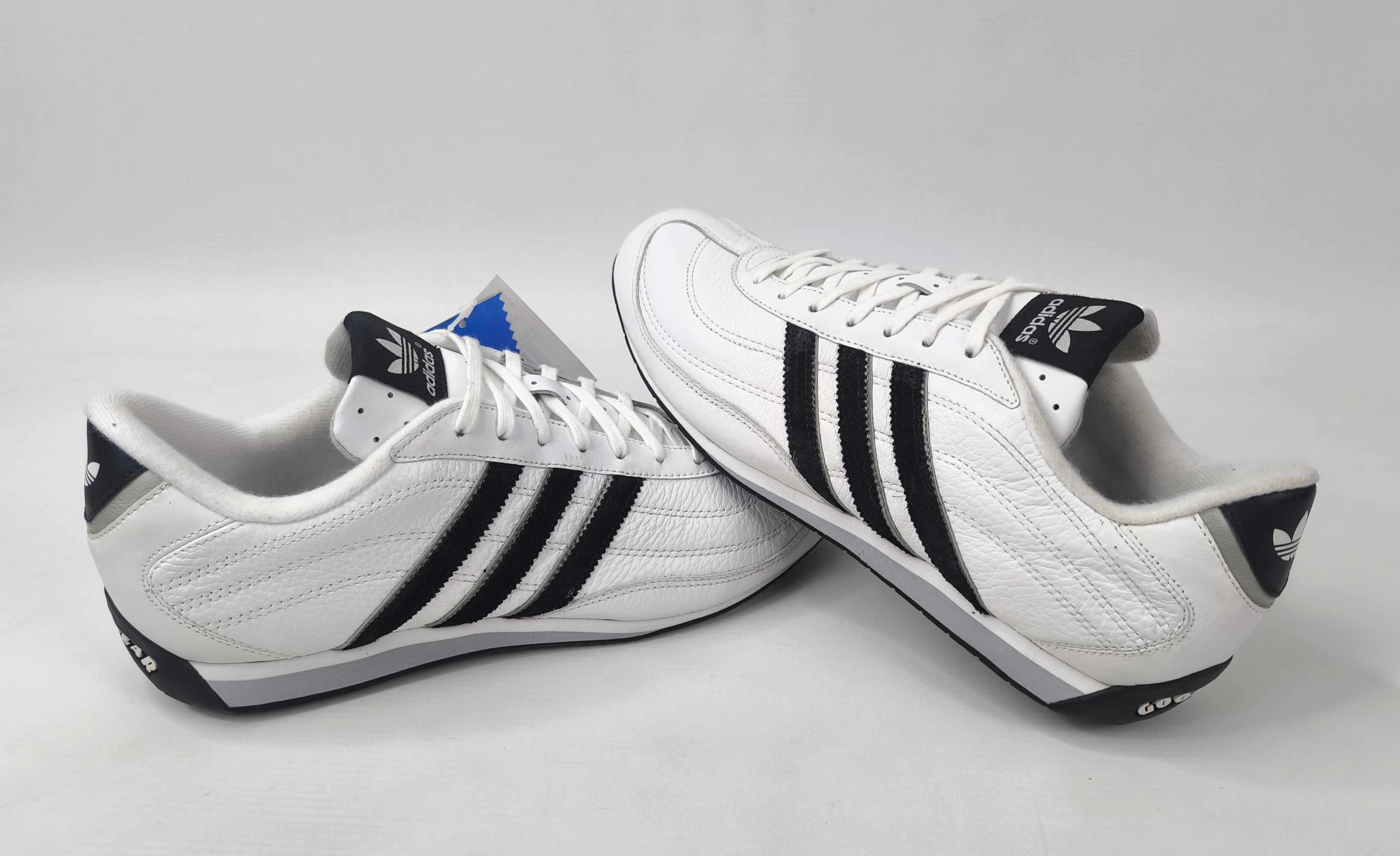 adidas Jerez 3 Schuhe EUR 44 UK 9.5 schwarz weiß Leder 464929 aus 2006