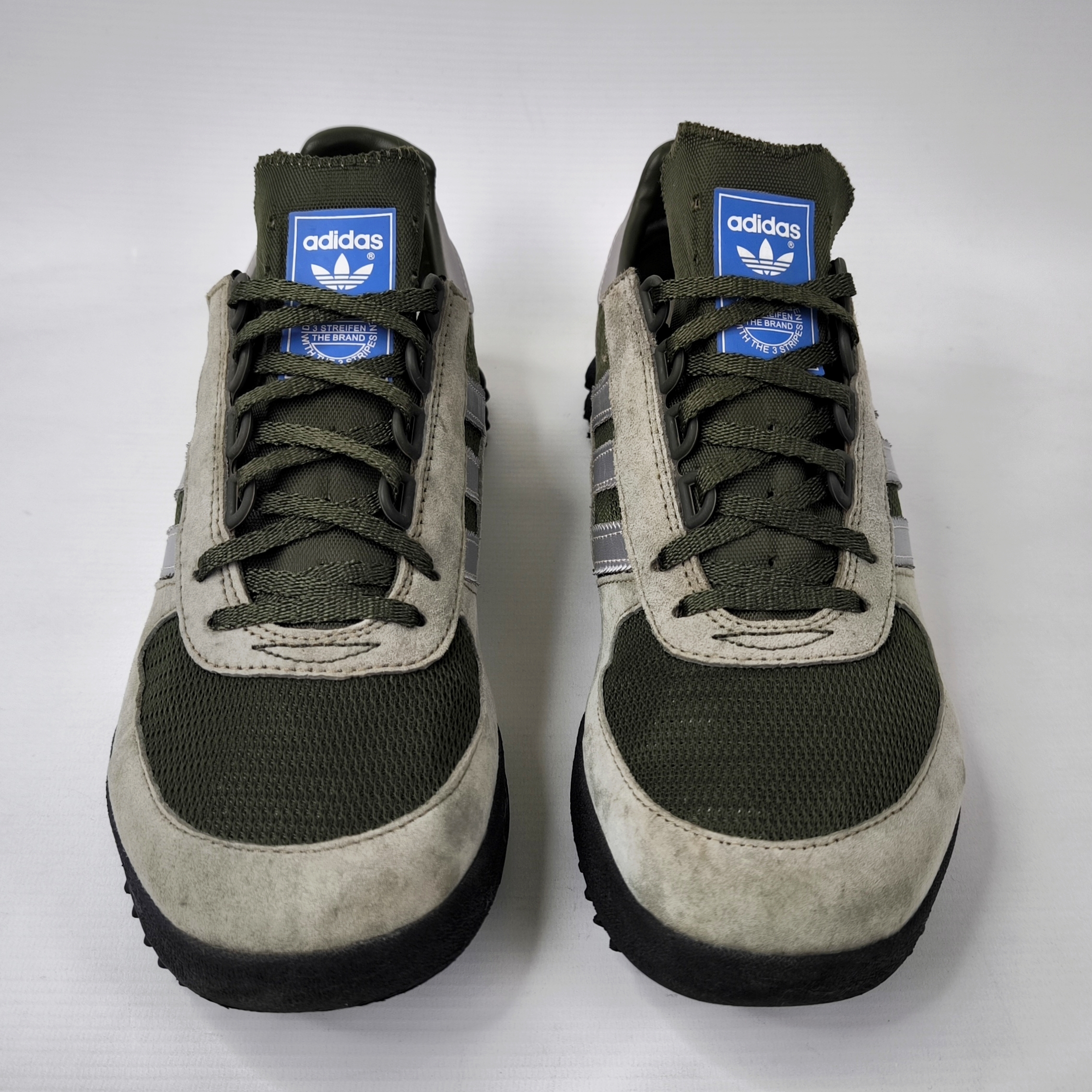 adidas Marathon TR Trainer Schuhe EUR 44 2/3 - UK 10 aus 2017 BB6803 grün silber