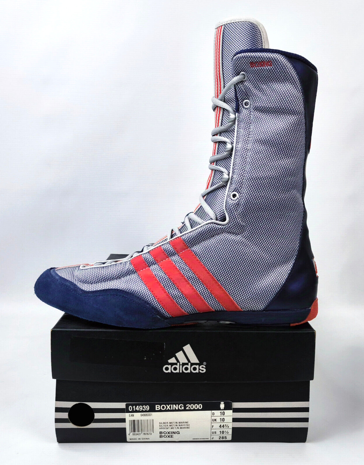 adidas Boxing 2000 Boxing Boots Box Schuhe aus 2003 Gr. 44 2/3 / UK 10 014939
