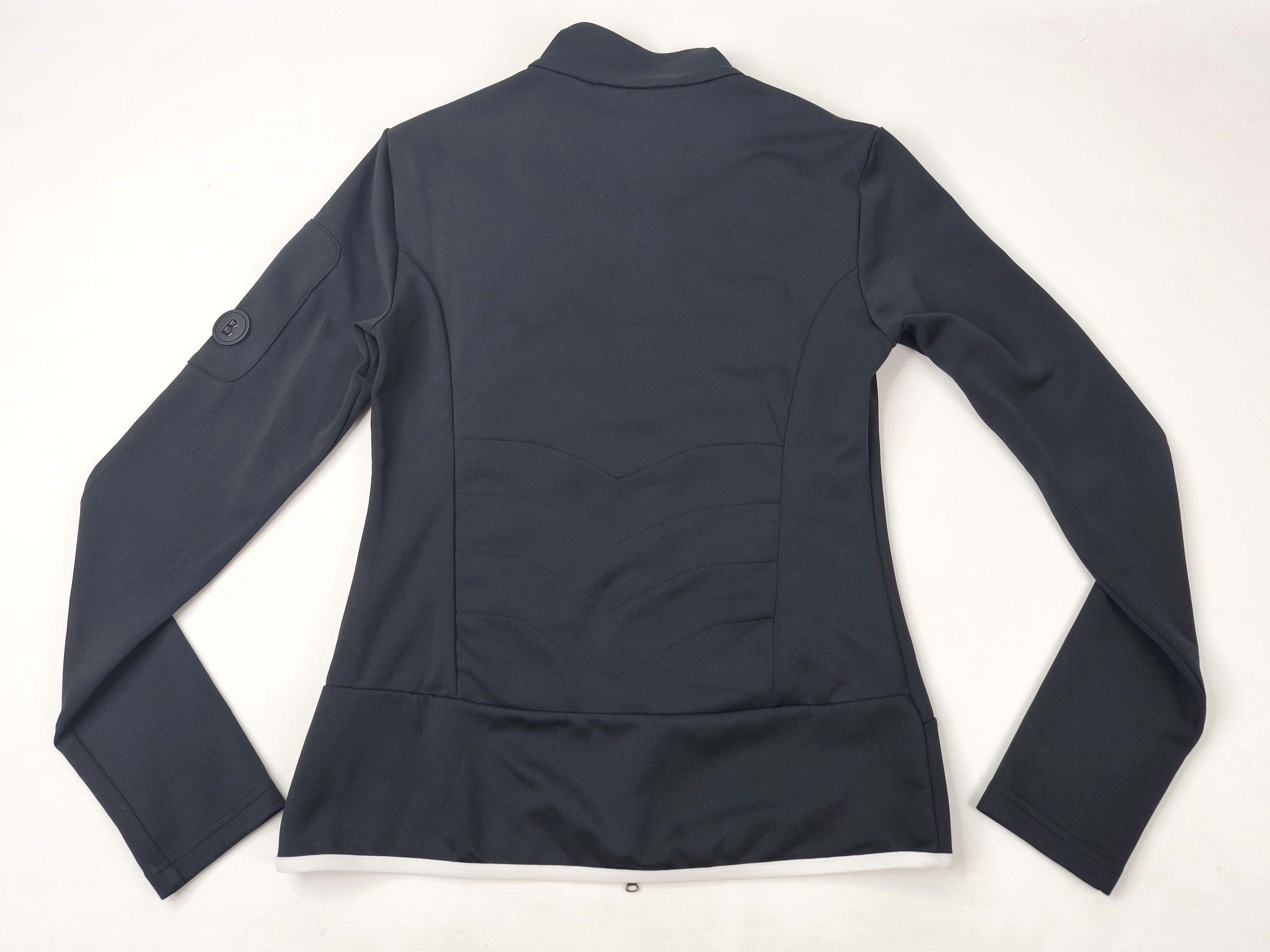 Bogner Jacke Hybrid schwarz Polyamid Gr. 36 (S) stretch Logo Patch