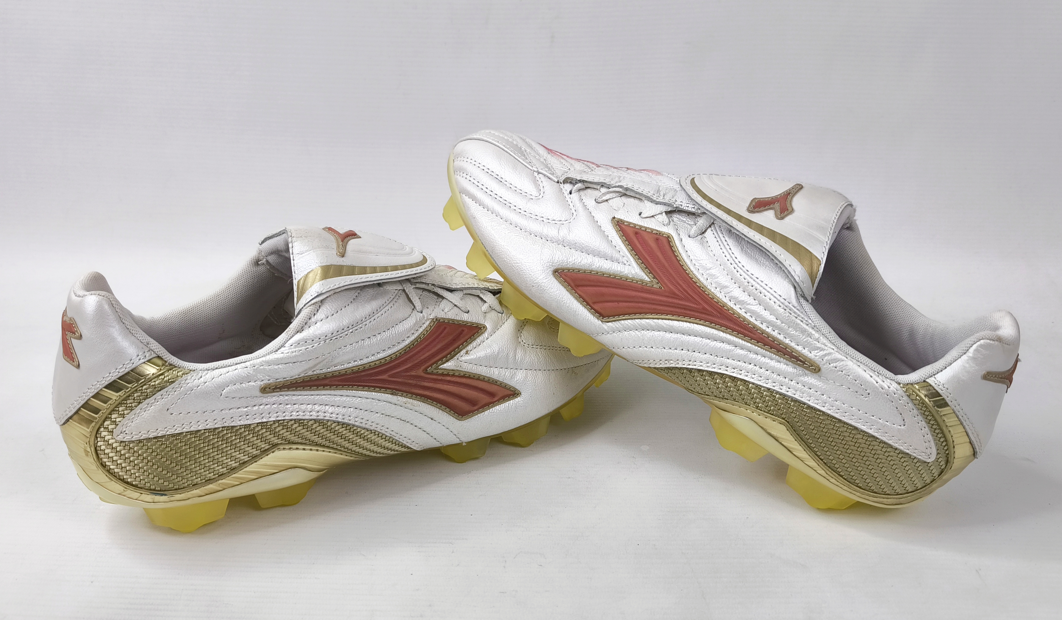 Diadora Maximus K RTX 14 Fussball Schuhe EUR 46 / UK 11.5 silber 145229 K-Leder