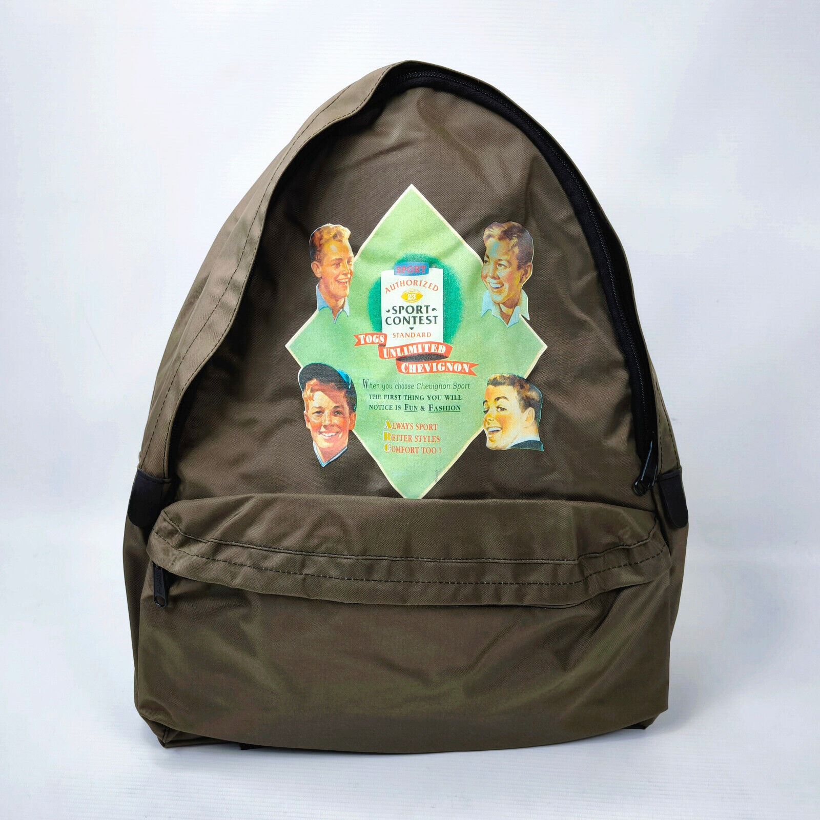 Chevignon Rucksack Sport Contest Togs Unlimited schlammfarben vintage 90er neu