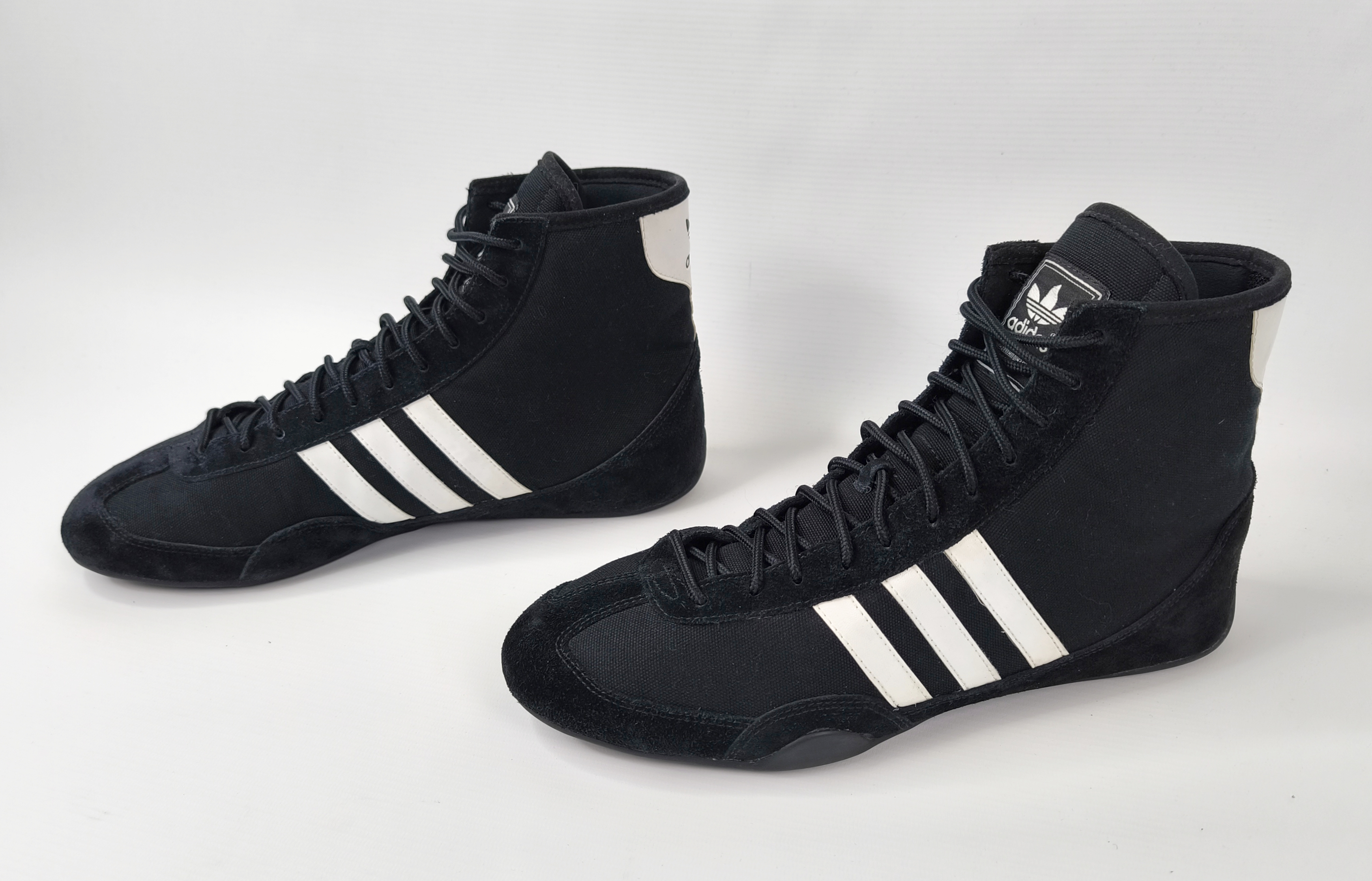 adidas Wrestling Schuhe Canvas schwarz 2003 EUR 44 UK 9.5 combat 036230
