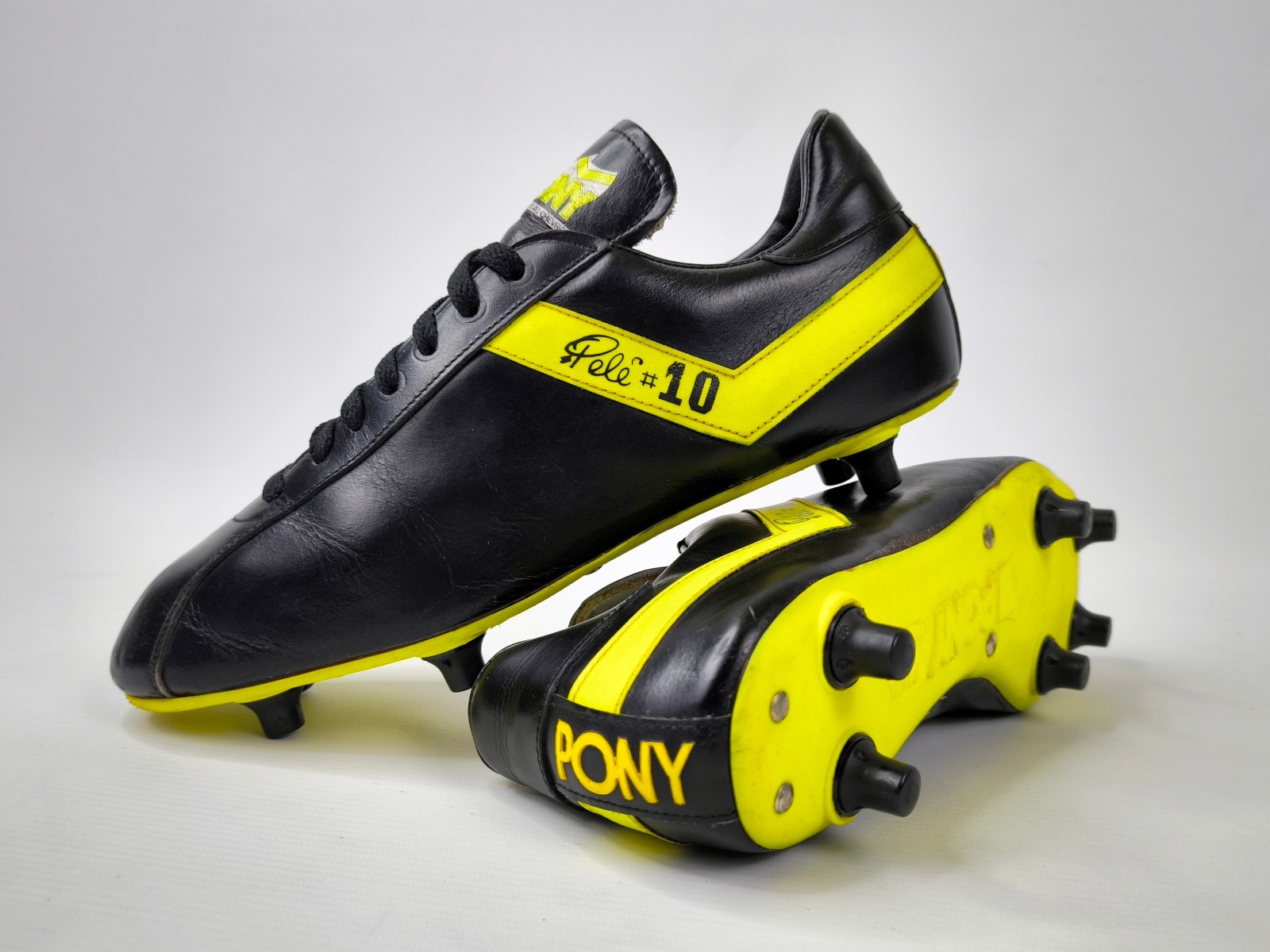 Pony Pelé 10 Fussball Schuhe EUR 45 / UK 10.5 Made in Germany vintage 70´s King